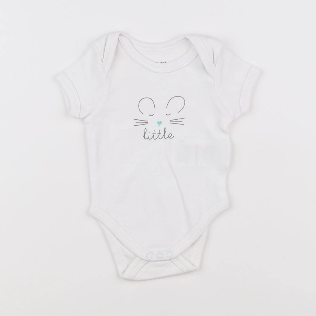 Vertbaudet - body blanc - 1 mois