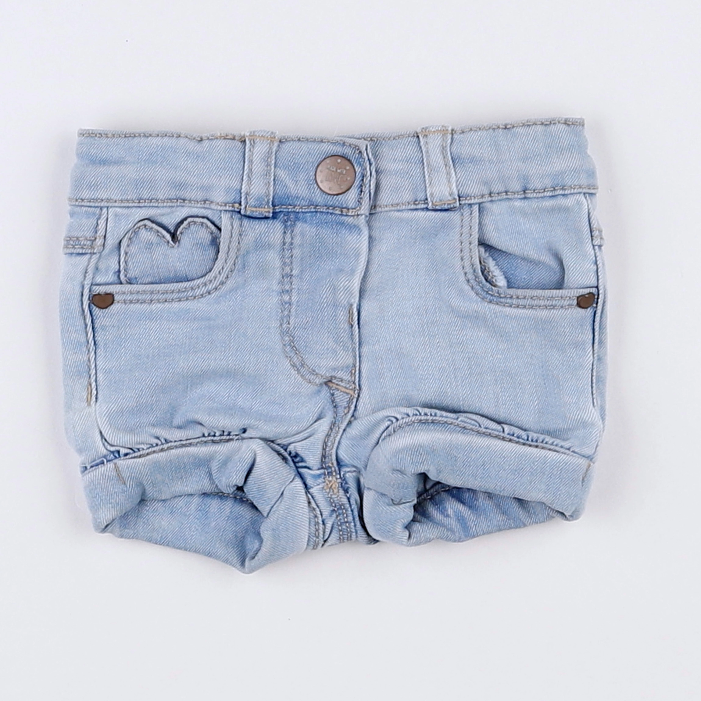 Tape à l'oeil - short bleu - 3 mois