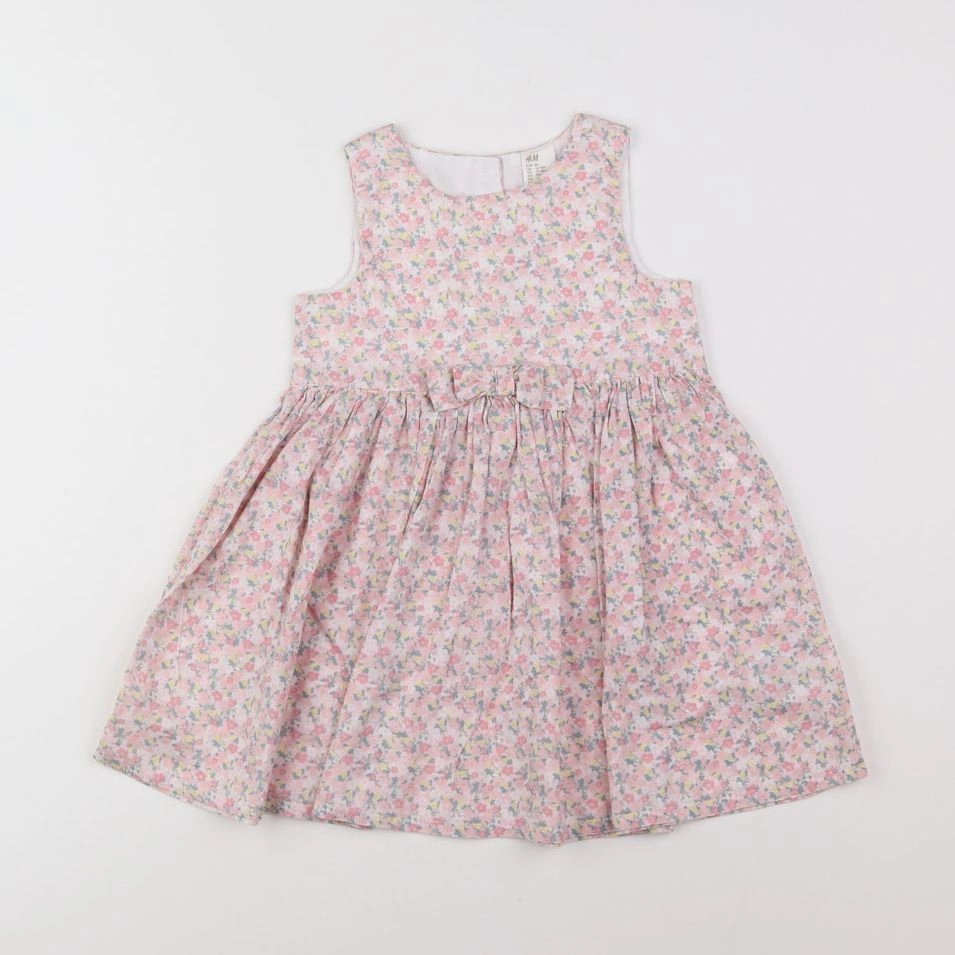 H&M - robe multicolore - 12/18 mois