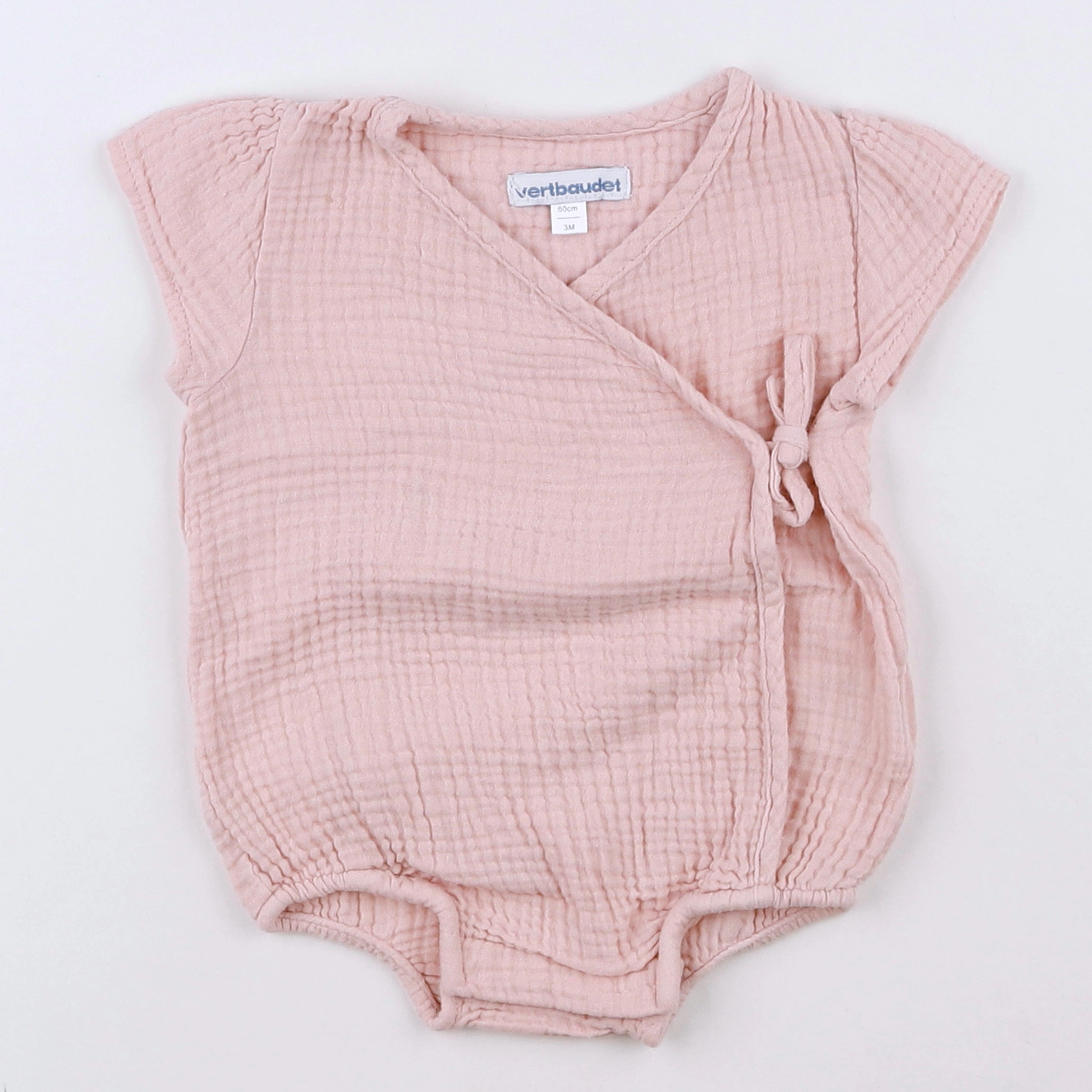Vertbaudet - combinaison rose - 3 mois