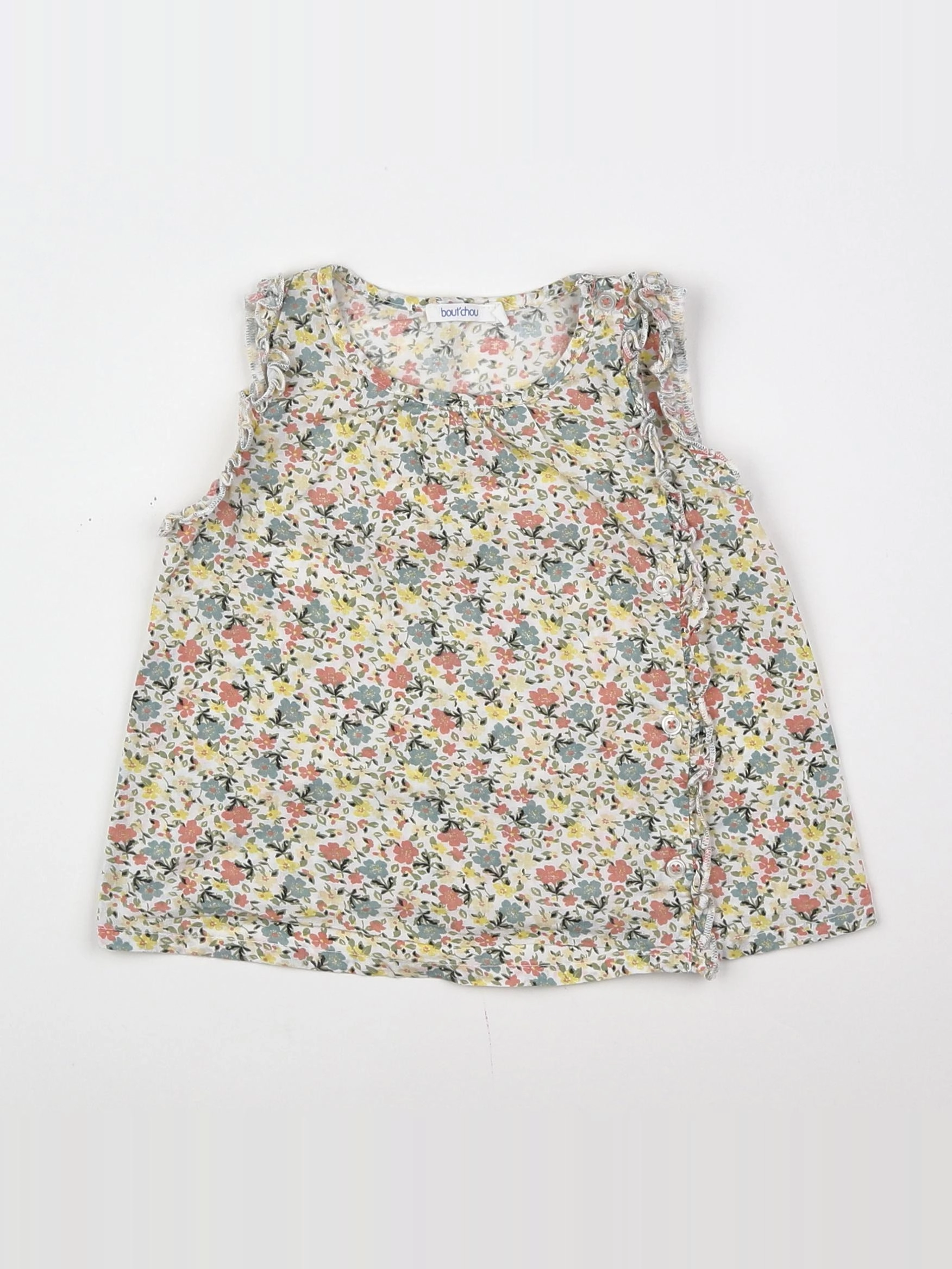 Boutchou - blouse multicolore - 12 mois