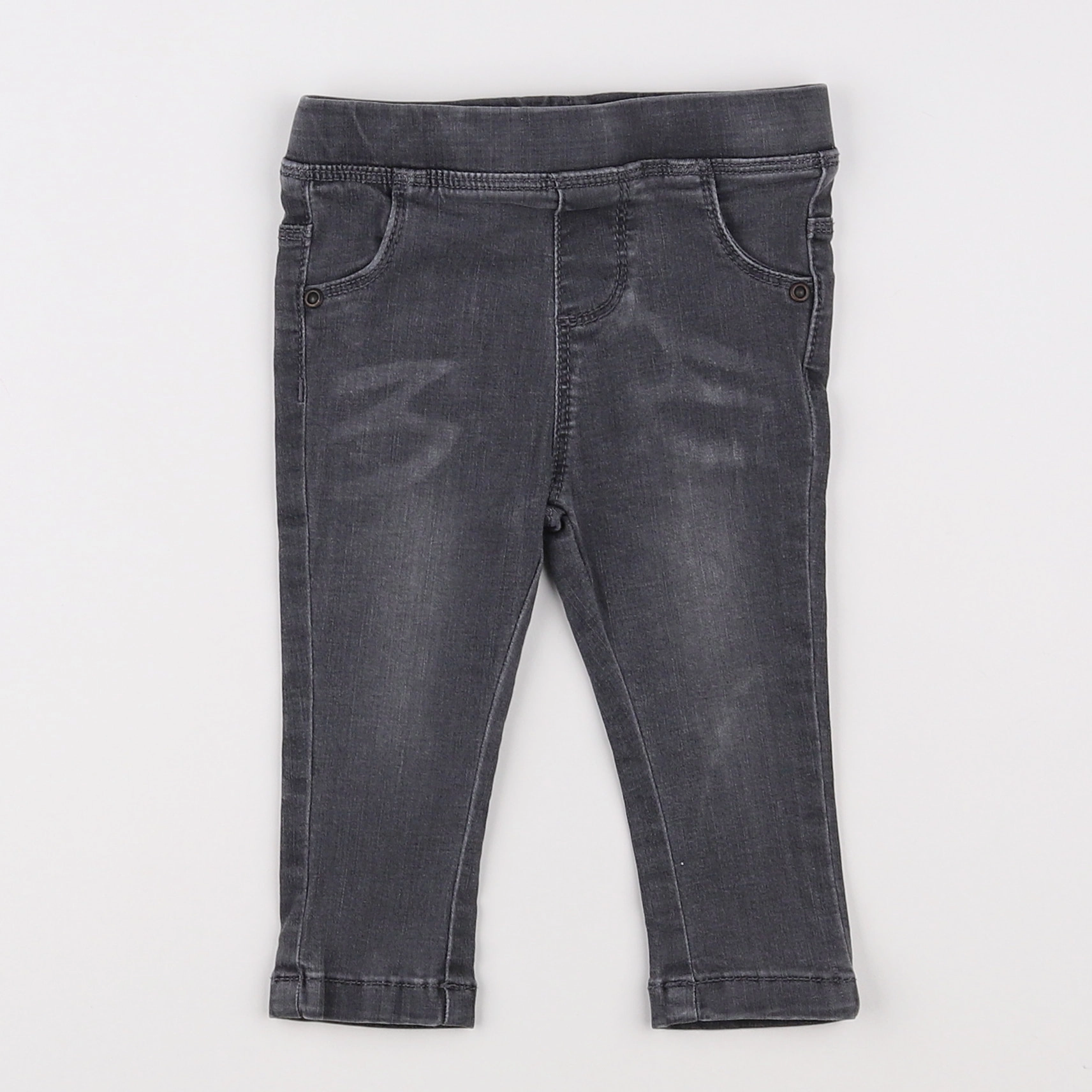 Vertbaudet - jegging gris - 12 mois