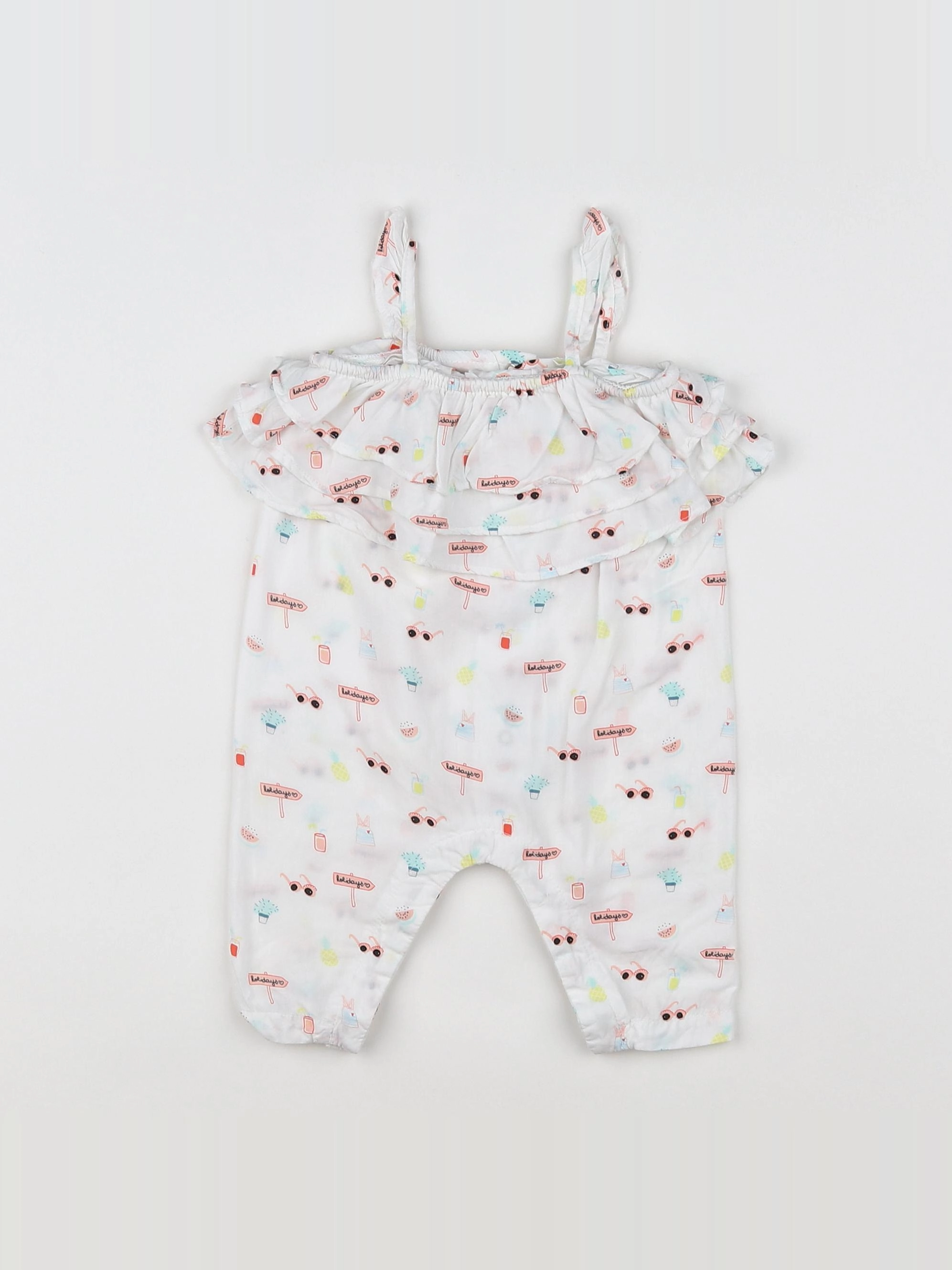 Vertbaudet - combinaison multicolore - 3 mois