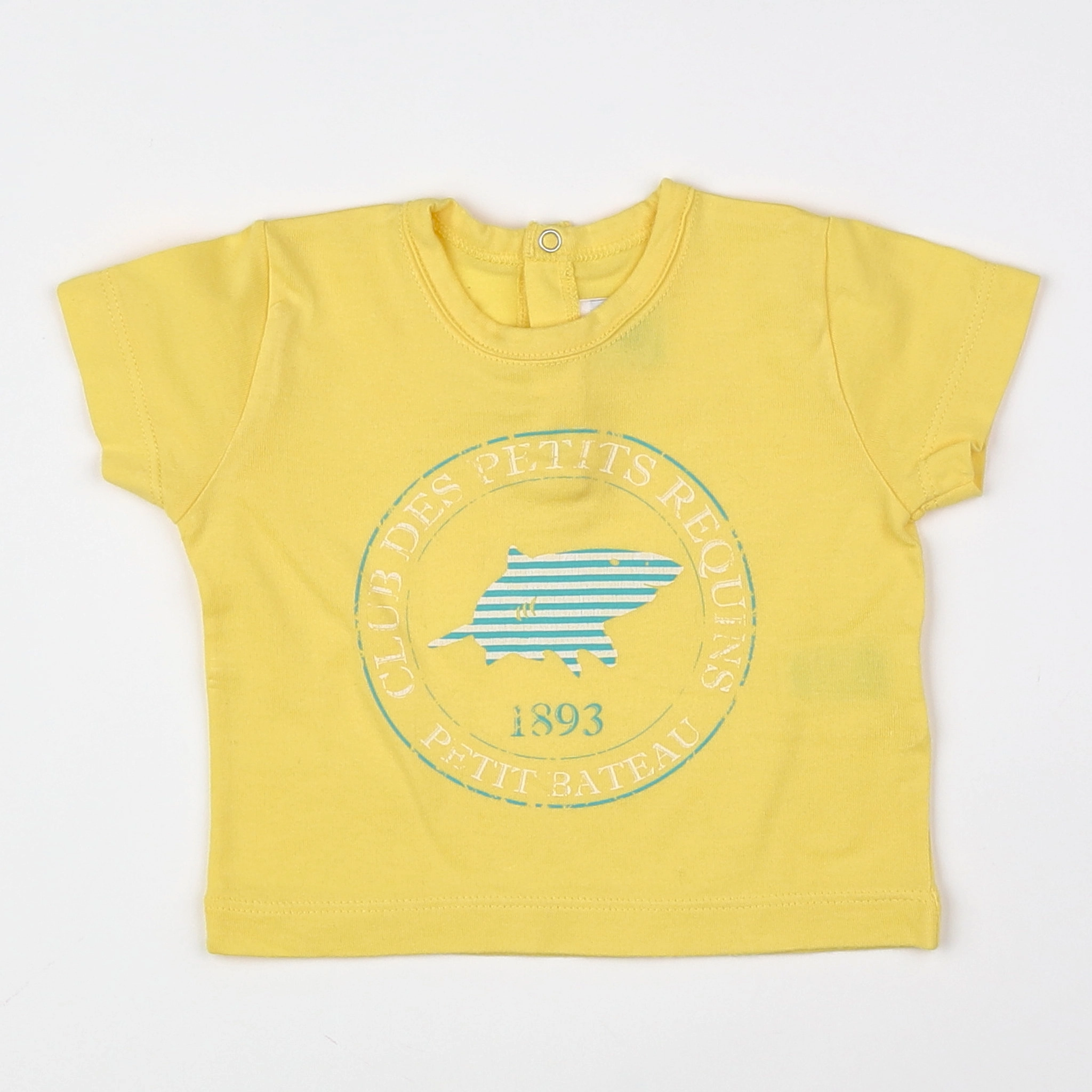 Petit Bateau - tee-shirt jaune - 3 mois