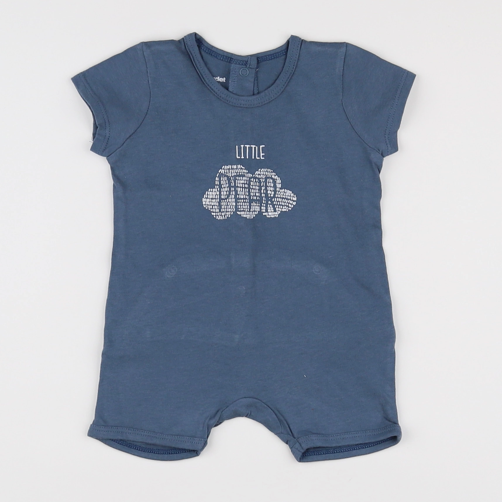 Vertbaudet - pyjama coton bleu - 3 mois