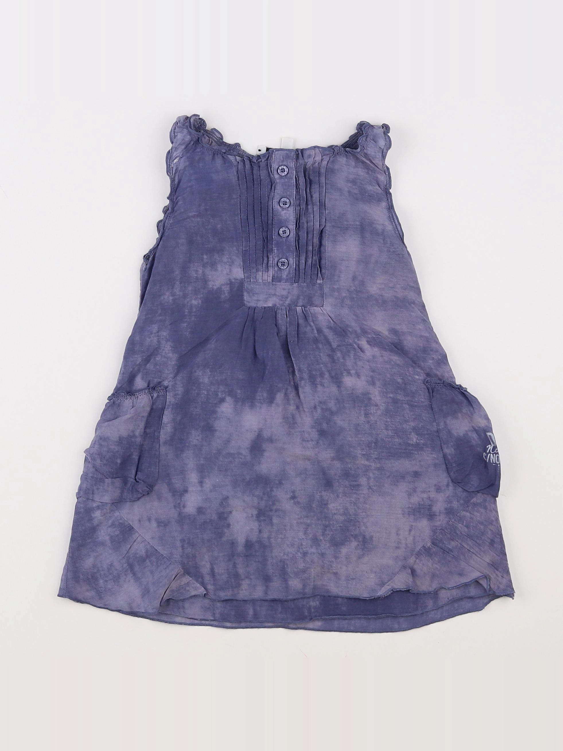 Dkny - robe gris, violet - 12 mois