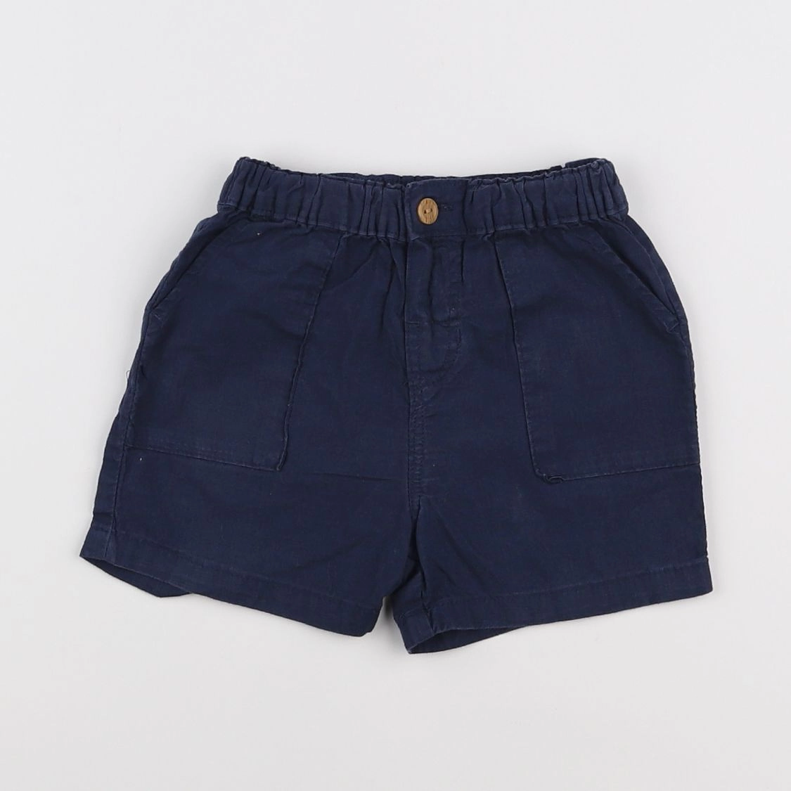 H&M - short bleu - 9/12 mois