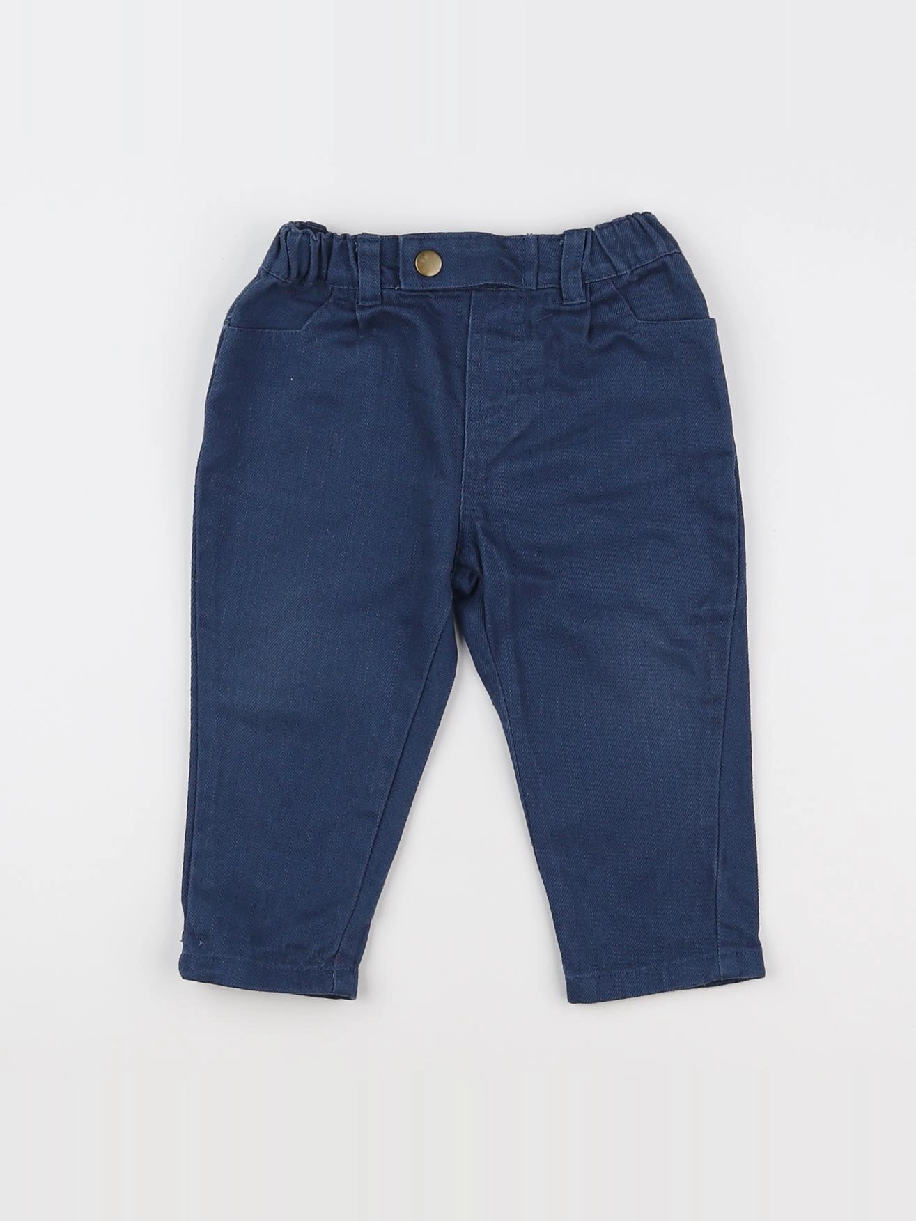 Boutchou - pantalon bleu - 12 mois