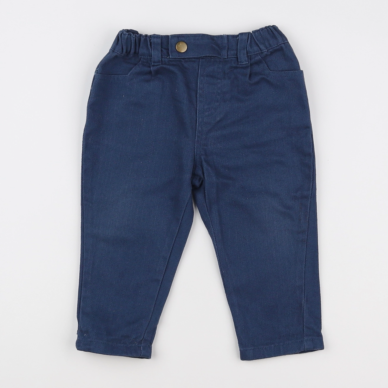 Boutchou - pantalon bleu - 12 mois