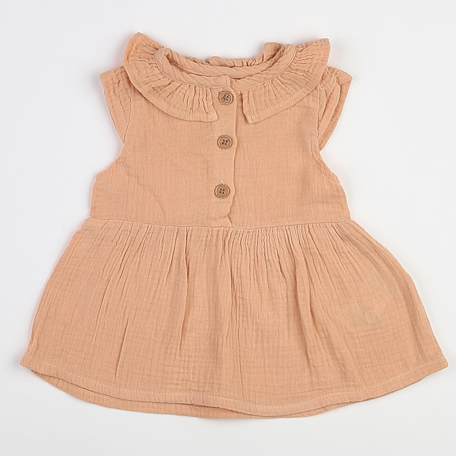 Vertbaudet - robe orange - 3 mois