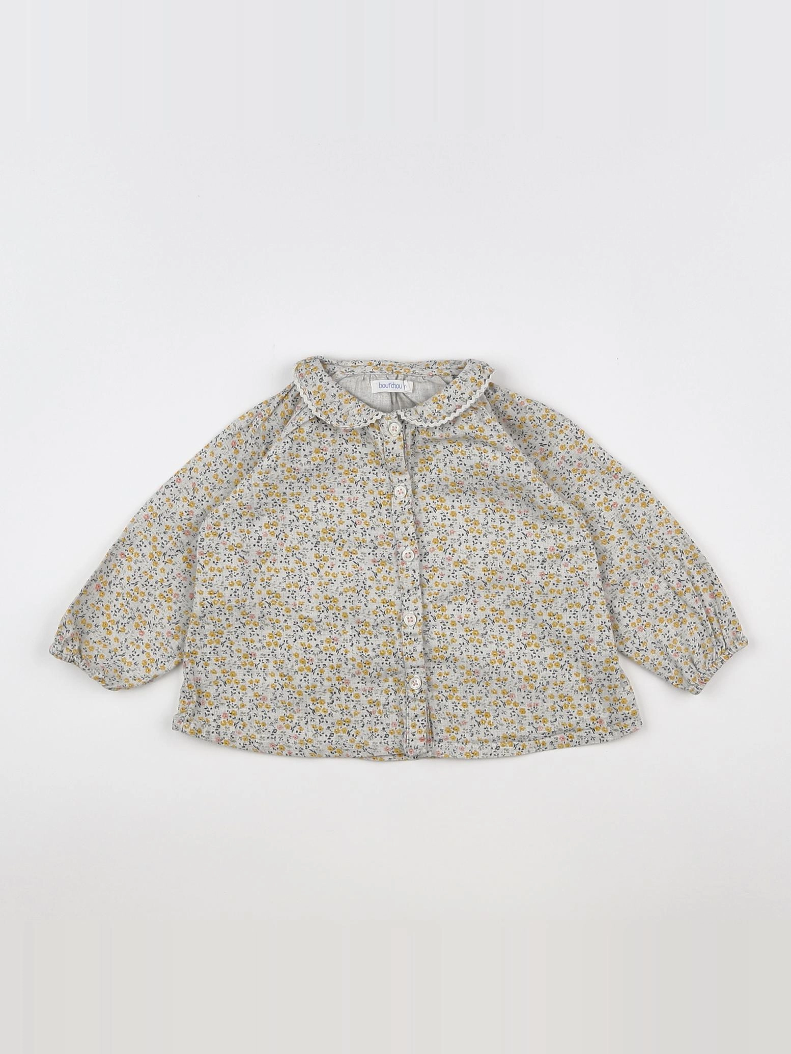 Boutchou - blouse beige, jaune - 9 mois