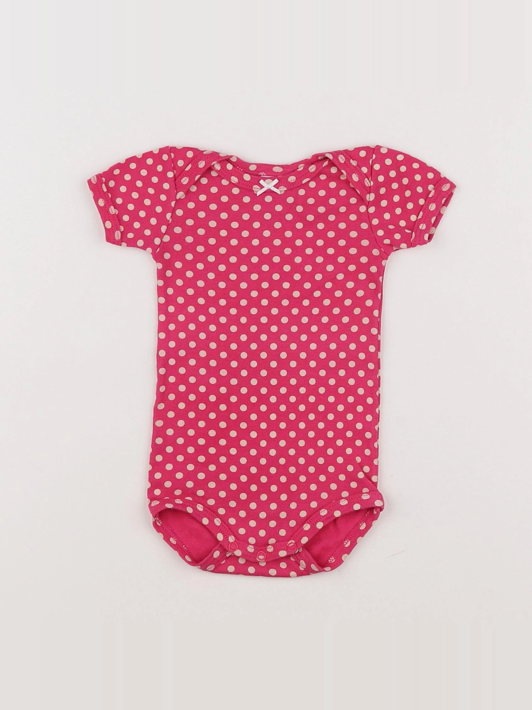 Petit Bateau - body rose - 3 mois
