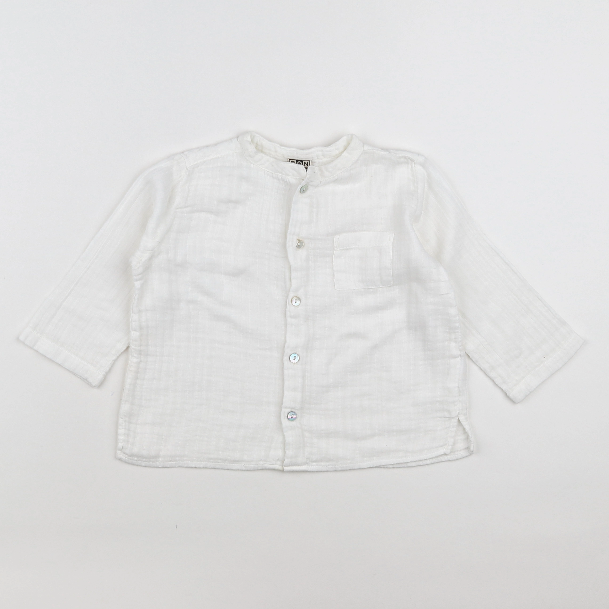 Bonton - chemise blanc - 18 mois