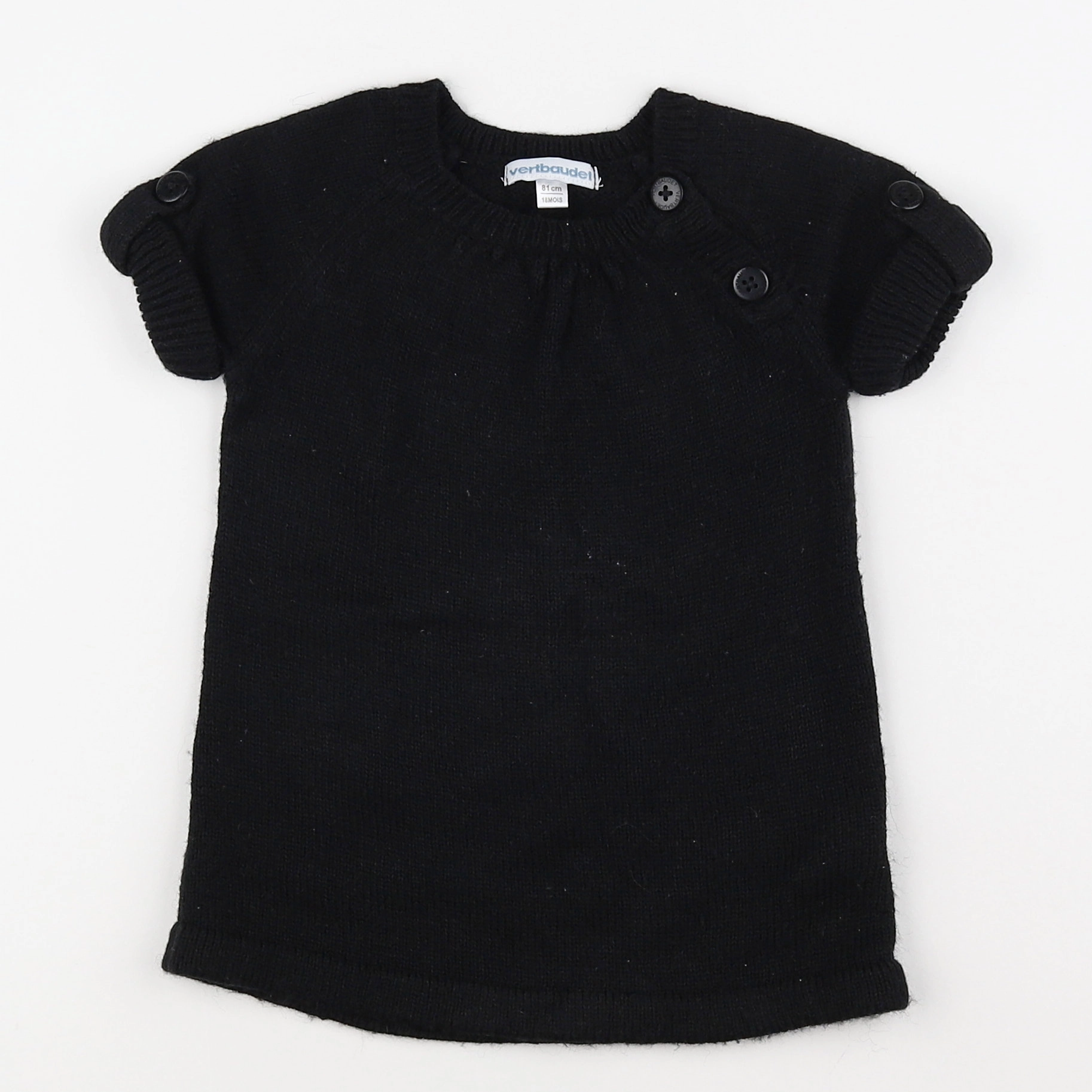 Vertbaudet - robe noir - 18 mois