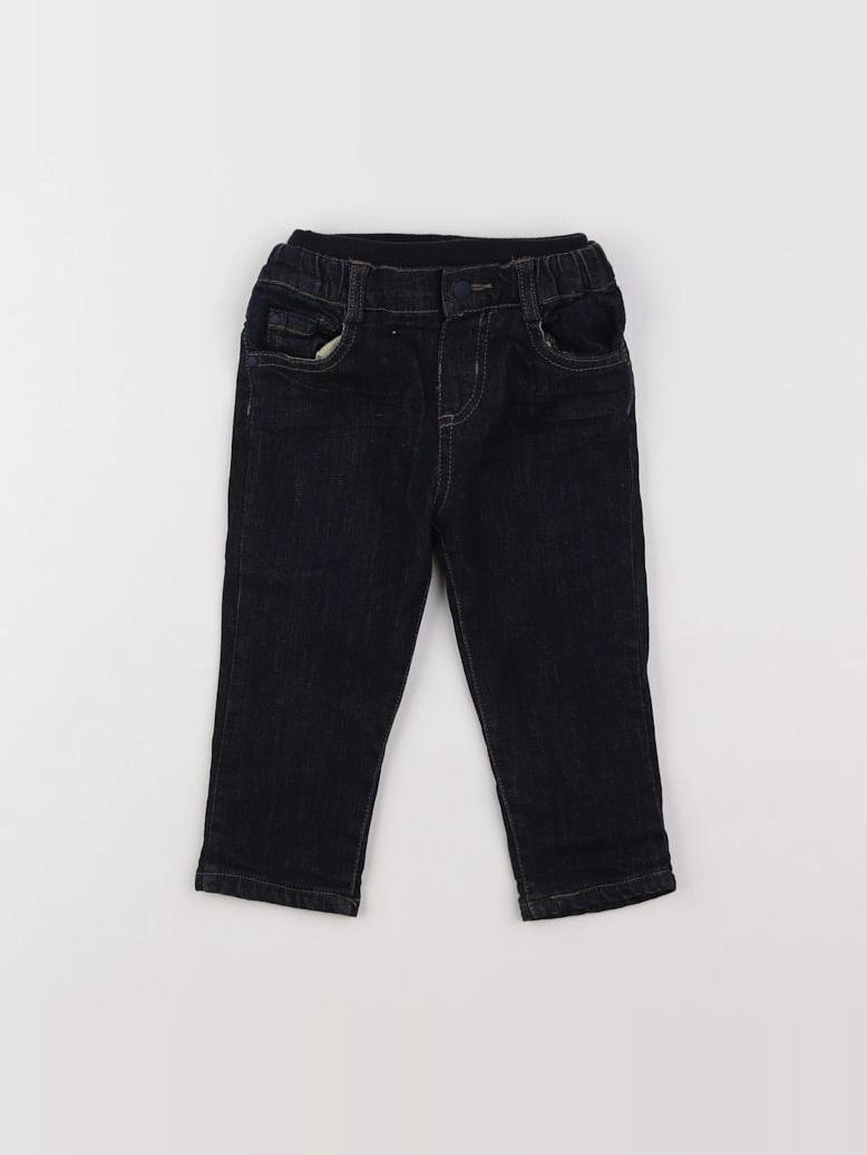 Boutchou - jean doublé bleu - 9 mois