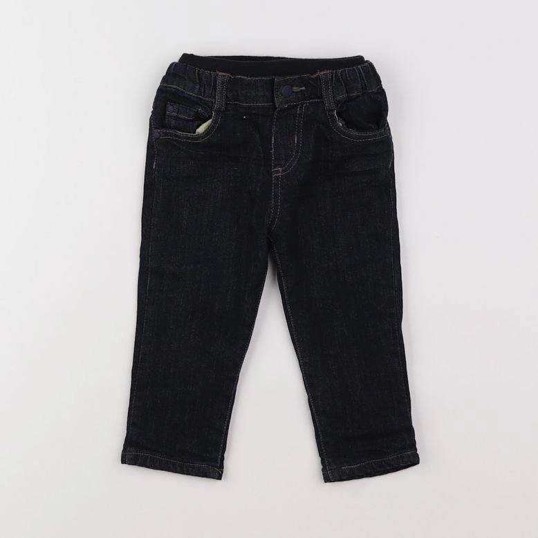 Boutchou - jean doublé bleu - 9 mois