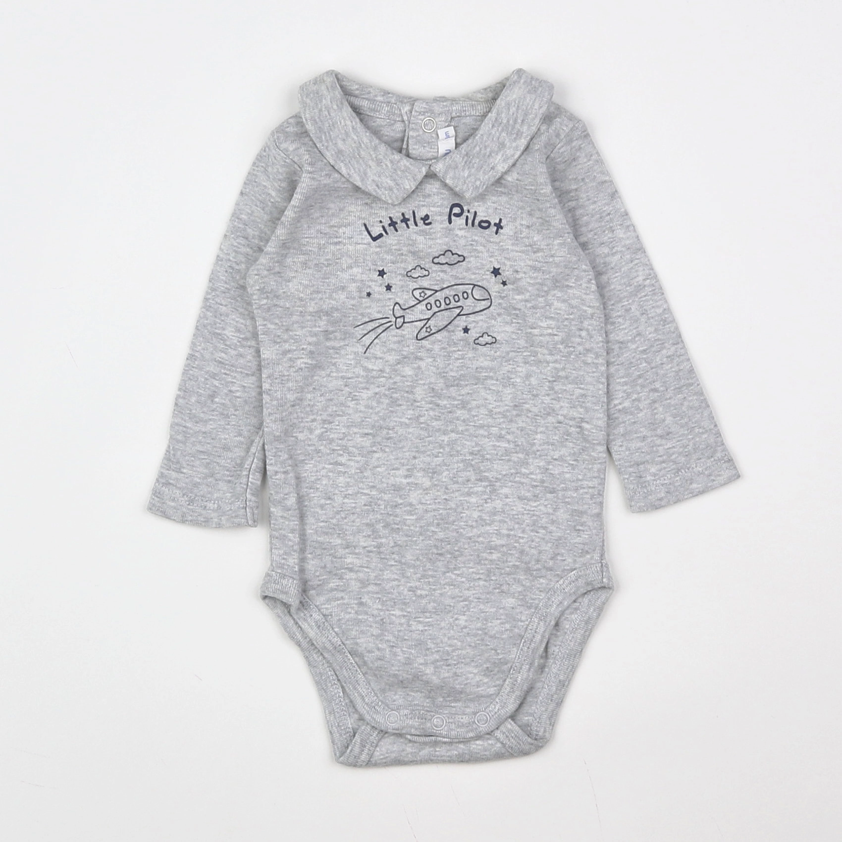 Boutchou - body vetement gris - 3 mois
