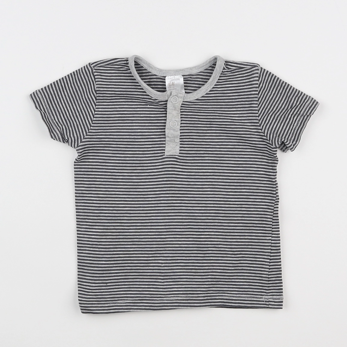H&M - tee-shirt gris - 3/6 mois