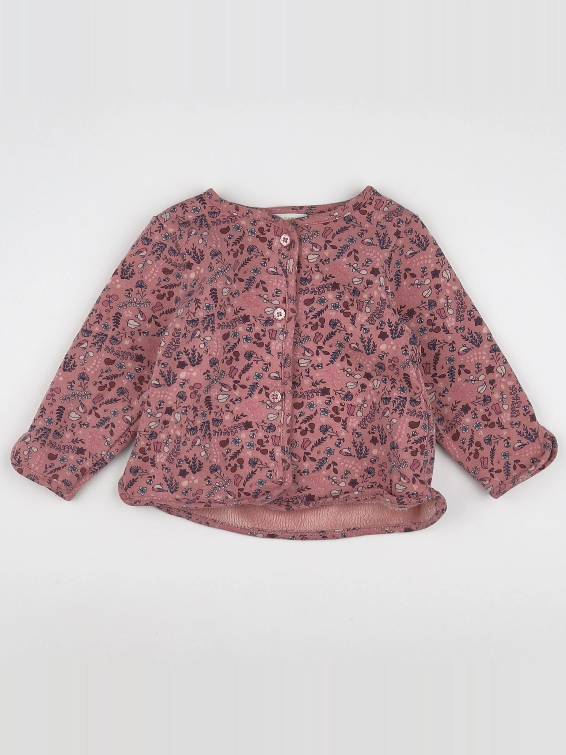 Tape à l'oeil - sweat rose (état neuf) - 6 mois