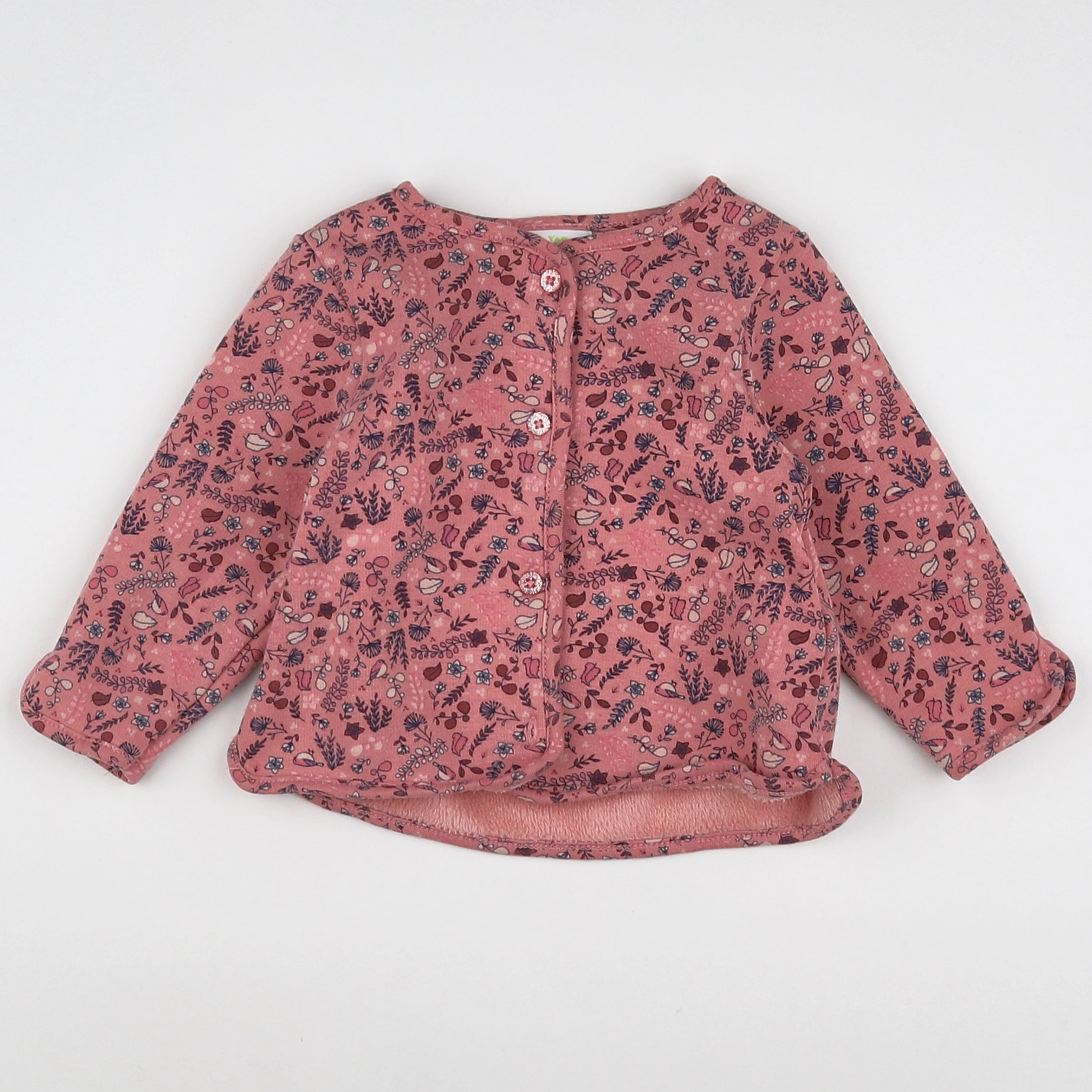 Tape à l'oeil - sweat rose (état neuf) - 6 mois
