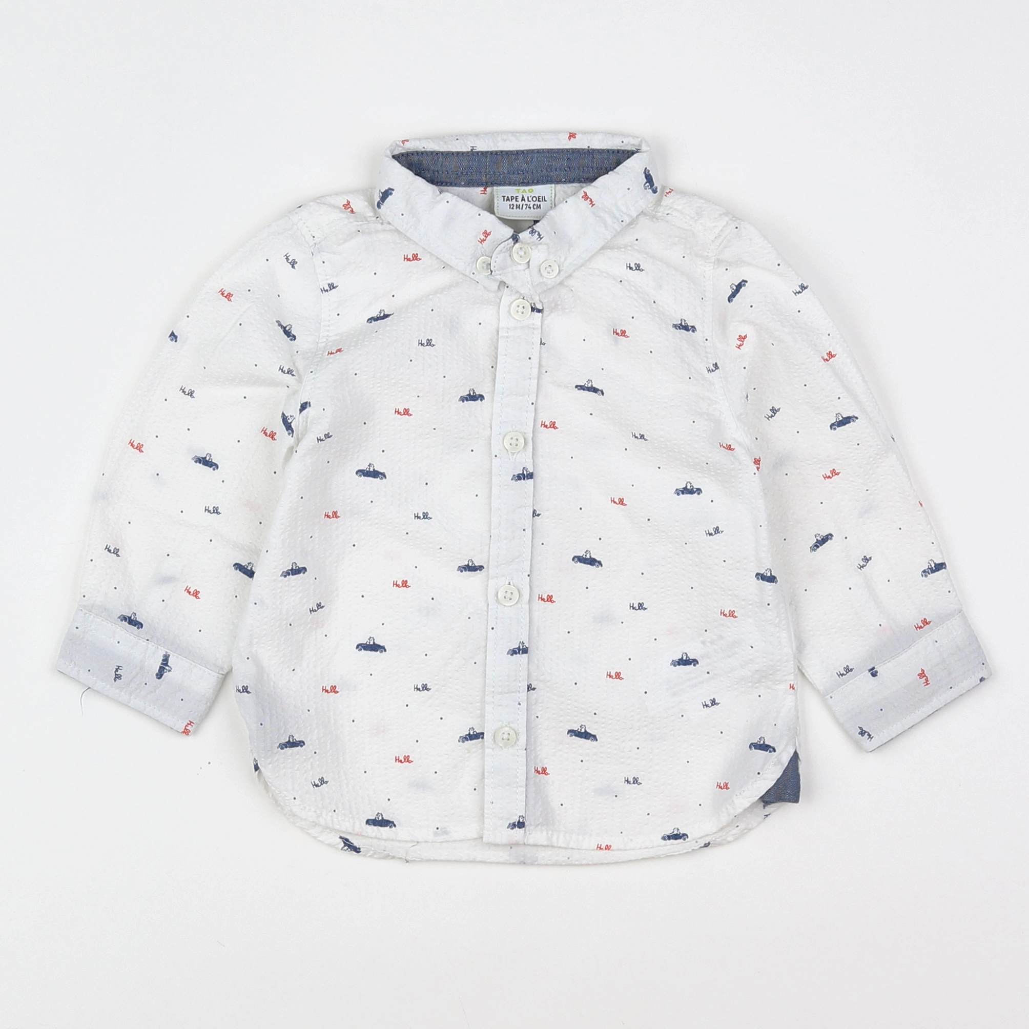 Tape à l'oeil - chemise multicolore -12 mois