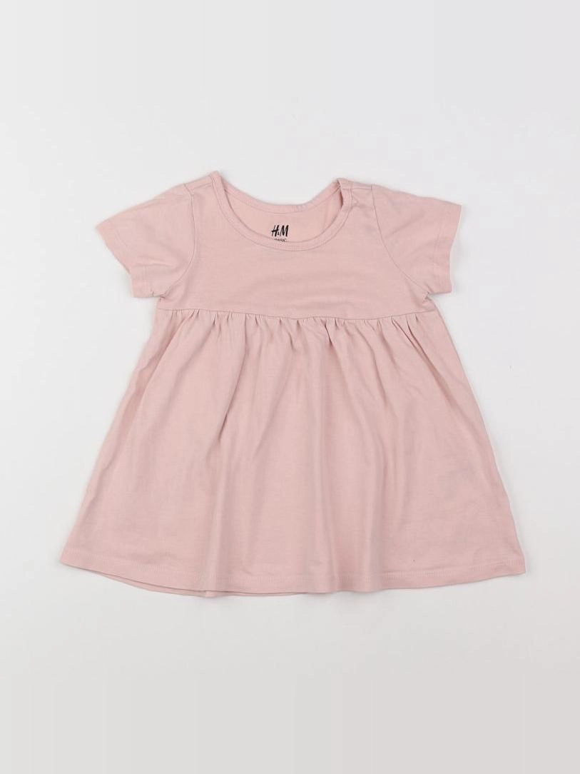 H&M - robe rose - 9 mois