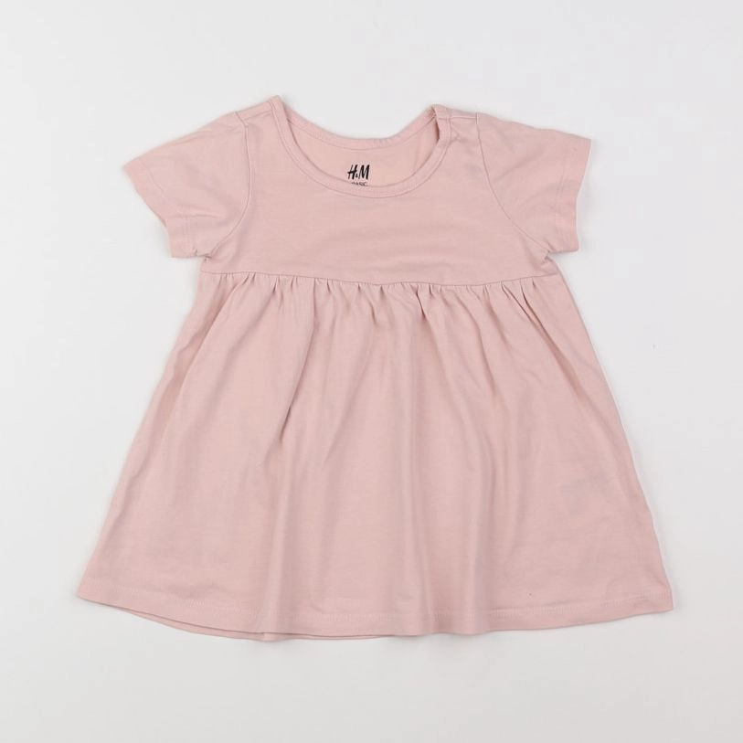 H&M - robe rose - 9 mois