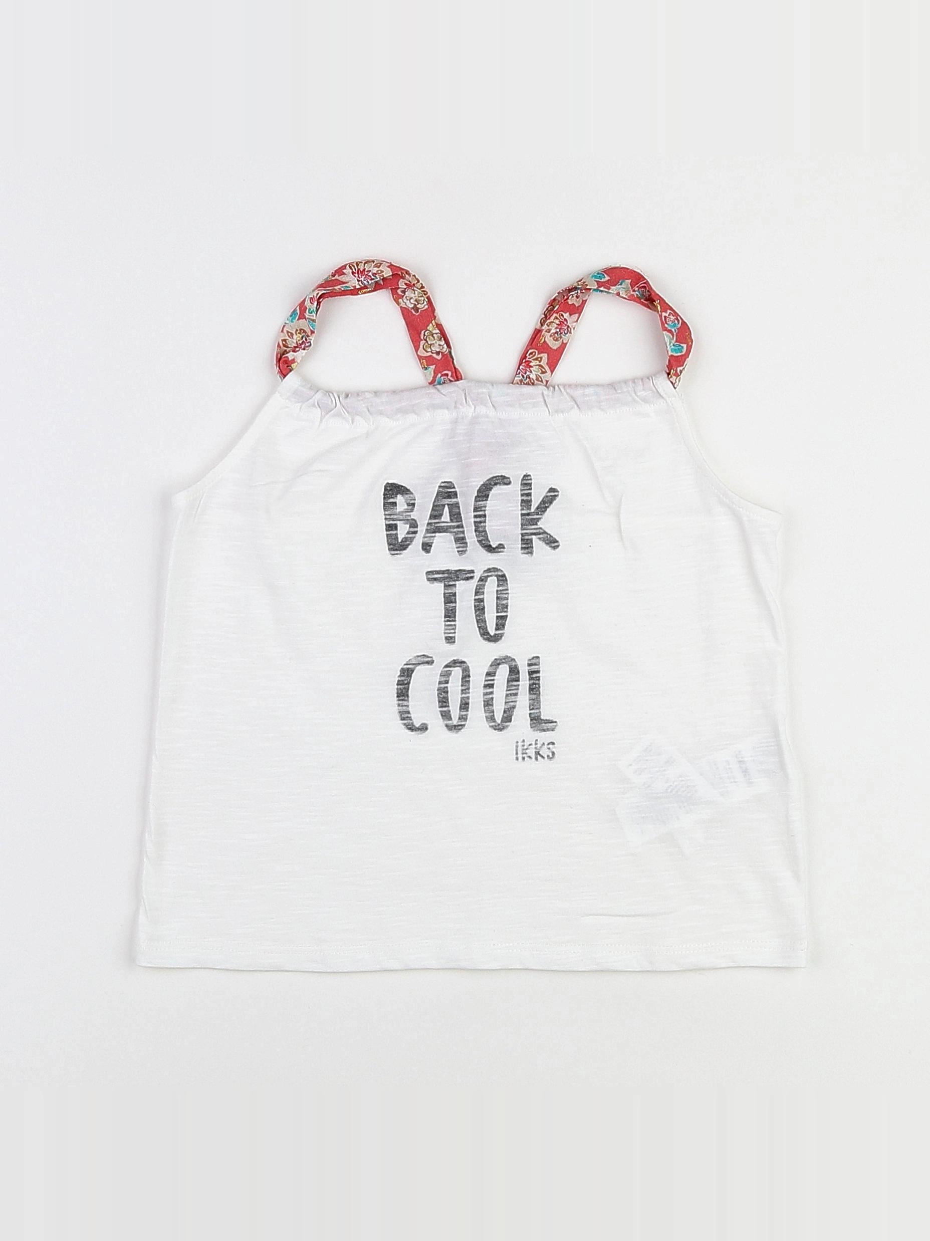 IKKS - tee-shirt blanc - 8 ans