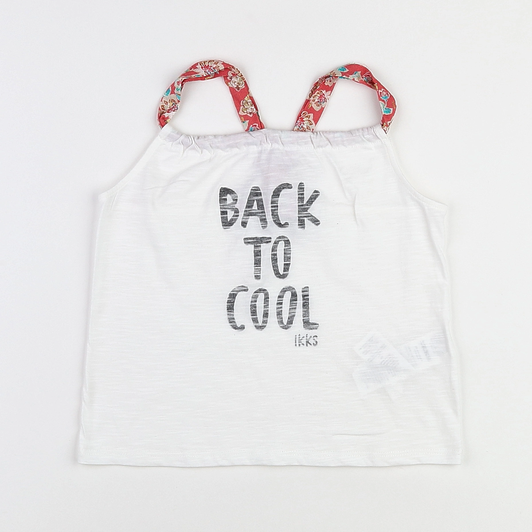 IKKS - tee-shirt blanc - 8 ans