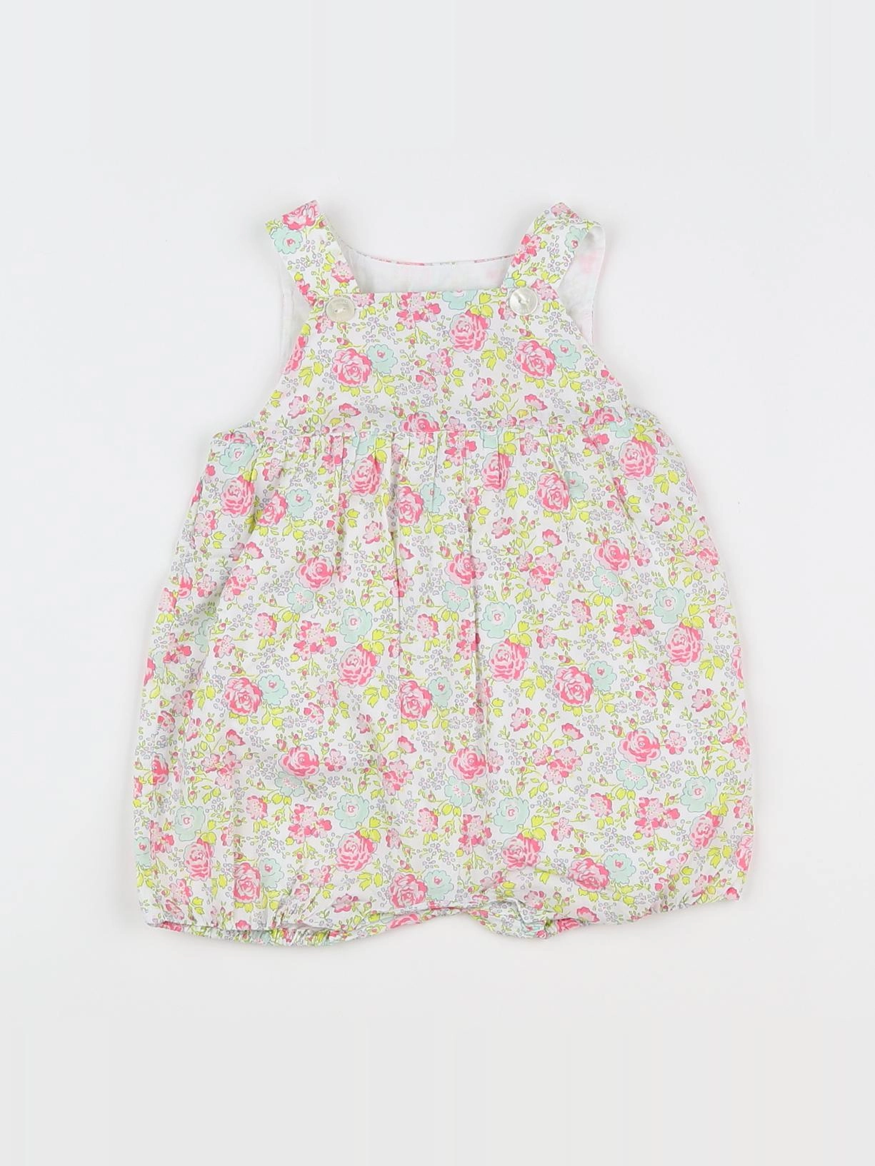 Jacadi - salopette liberty multicolore - 6 mois