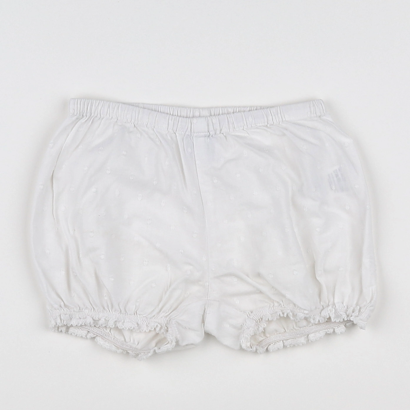 Petit Bateau - bloomer blanc - 12 mois