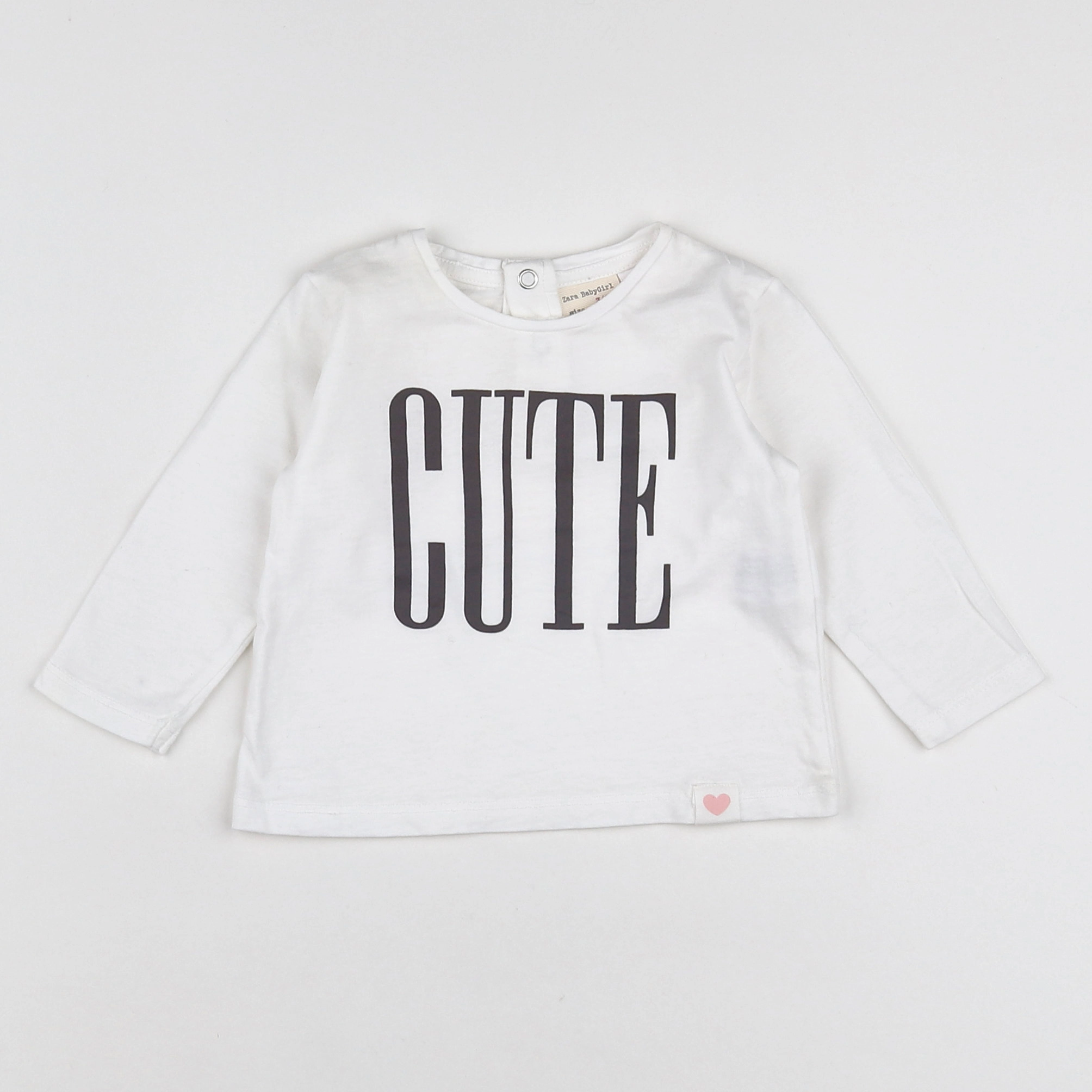 Zara - tee-shirt blanc - 3/6 mois