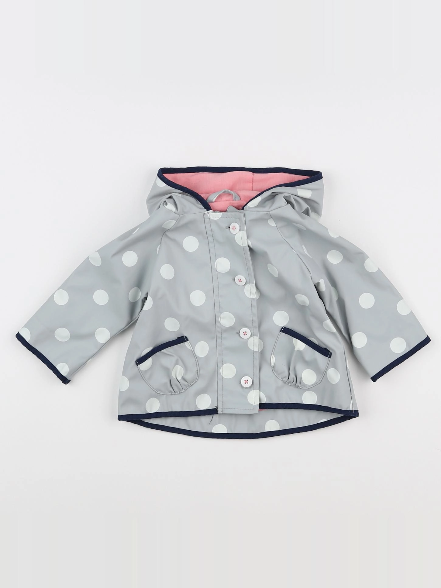 Vertbaudet - imperméable gris - 3 mois