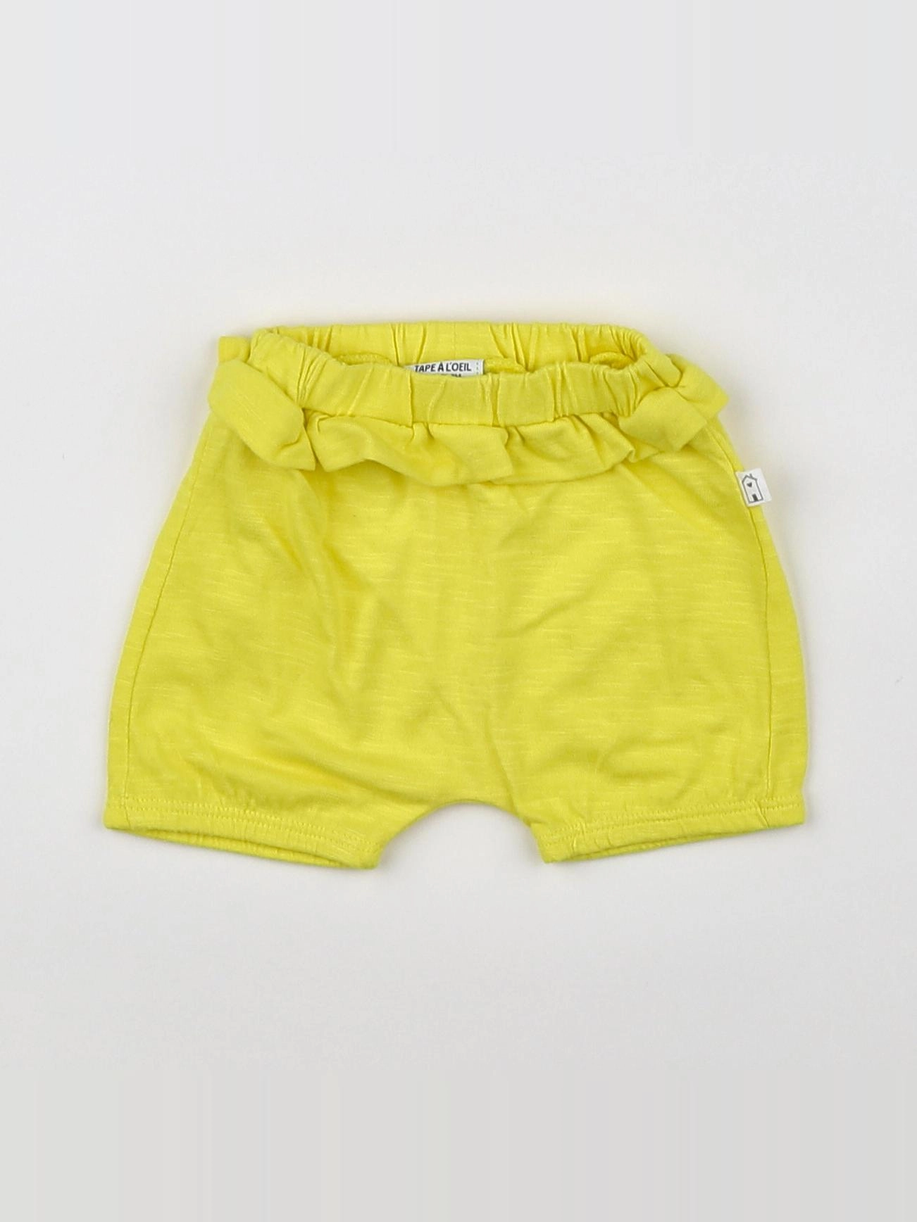 Tape à l'oeil - short jaune - 0 mois