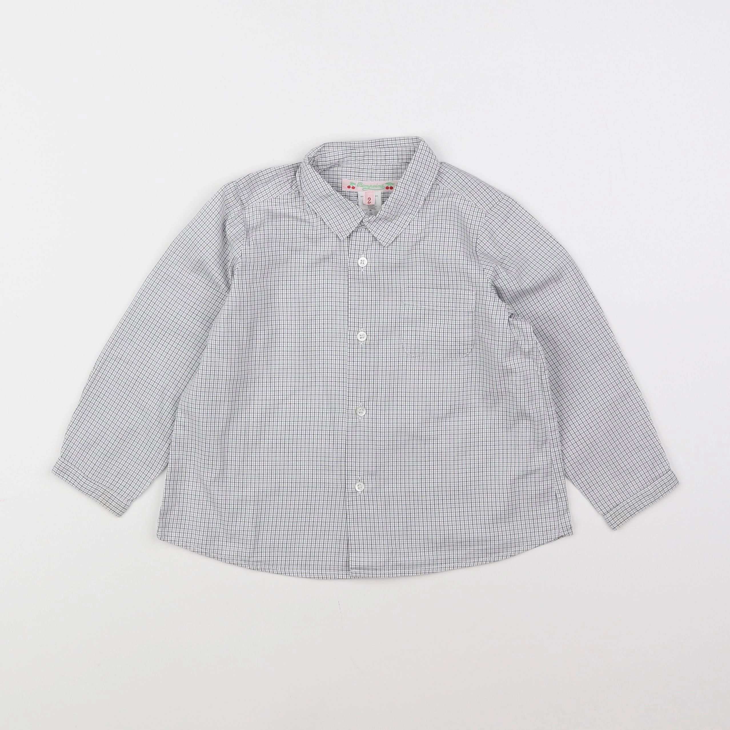 Bonpoint - chemise gris - 2 ans
