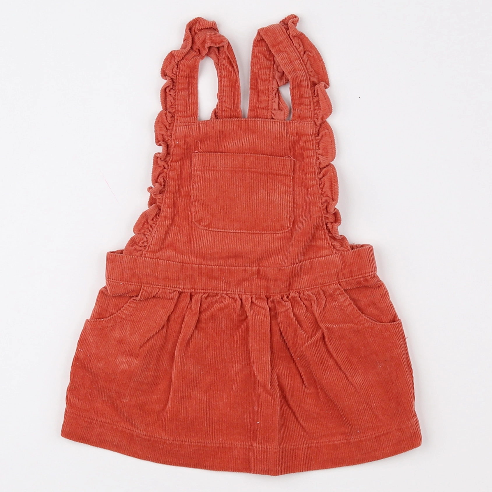 Vertbaudet - robe orange - 12 mois