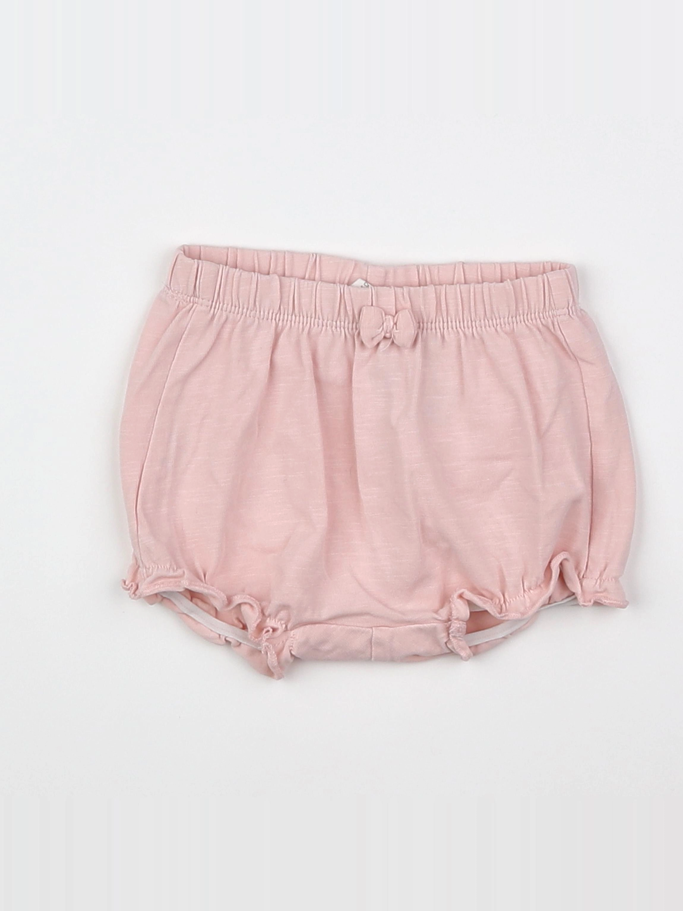 H&M - short rose - 1/3 mois