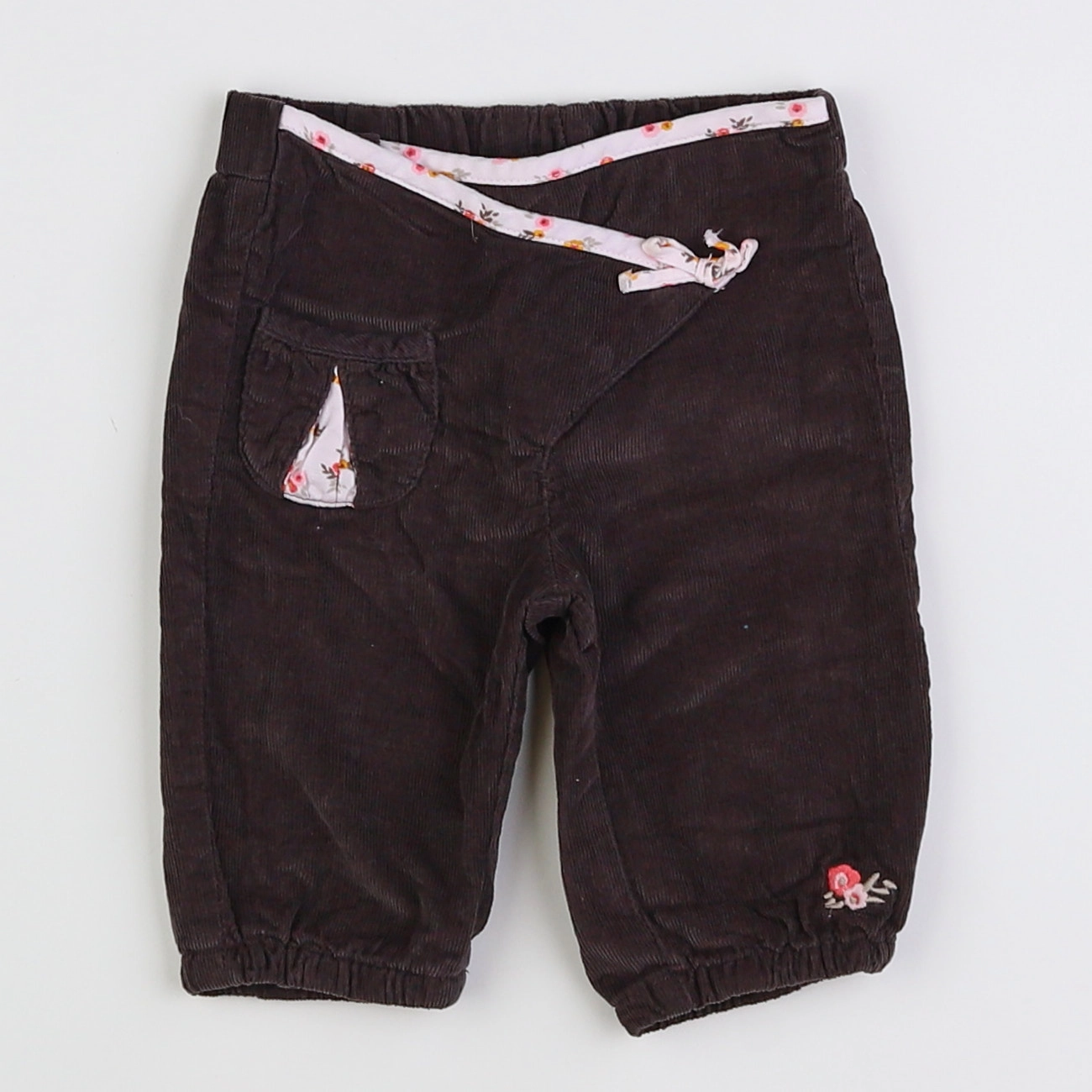 Vertbaudet - pantalon taupe - 3 mois