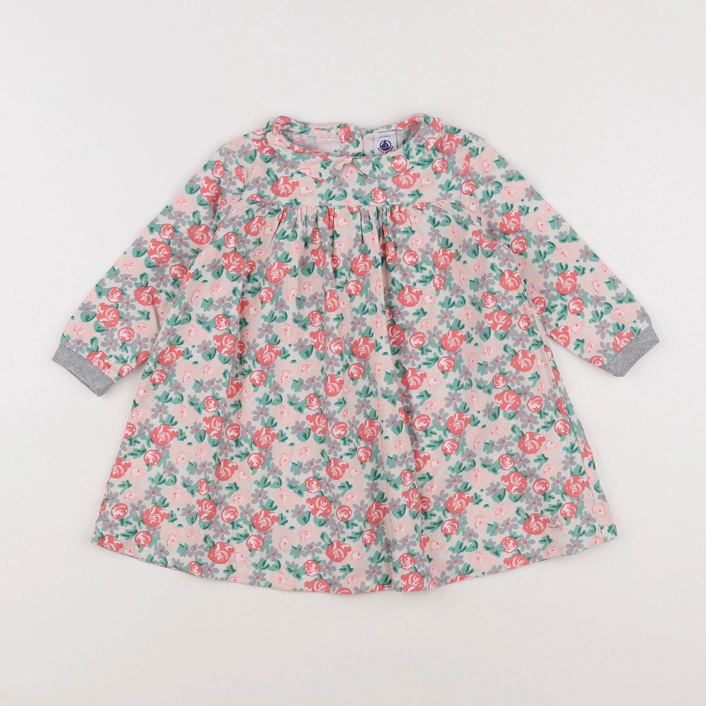 Petit Bateau - robe multicolore - 18 mois