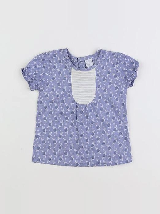 Dadati - blouse blanc, bleu - 6 mois