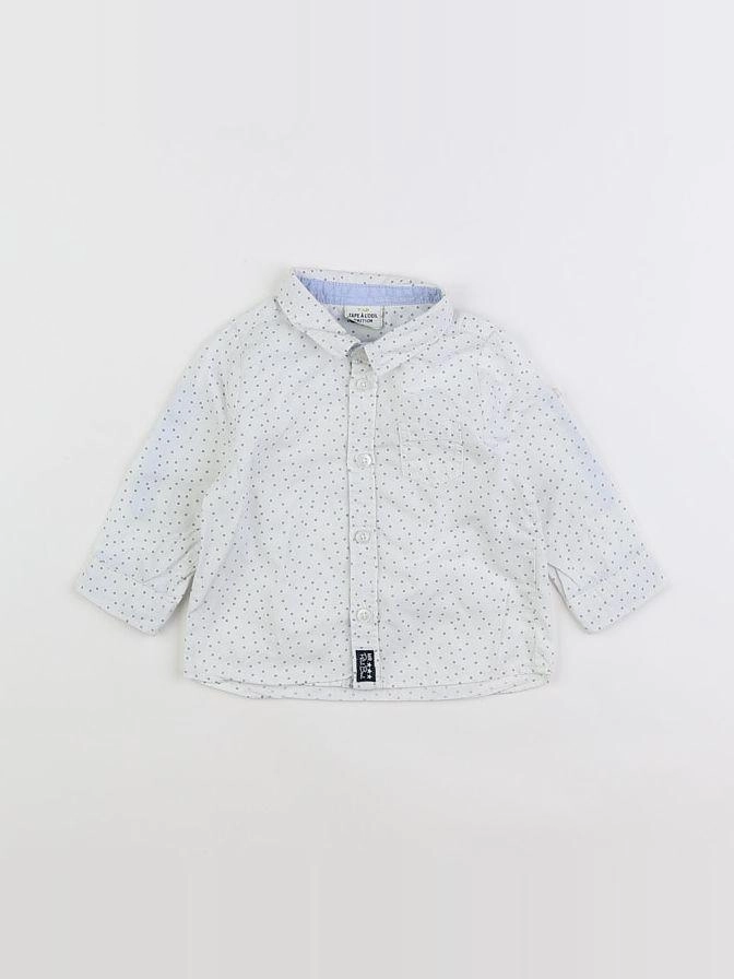 Tape à l'oeil - chemise bleu - 9 mois