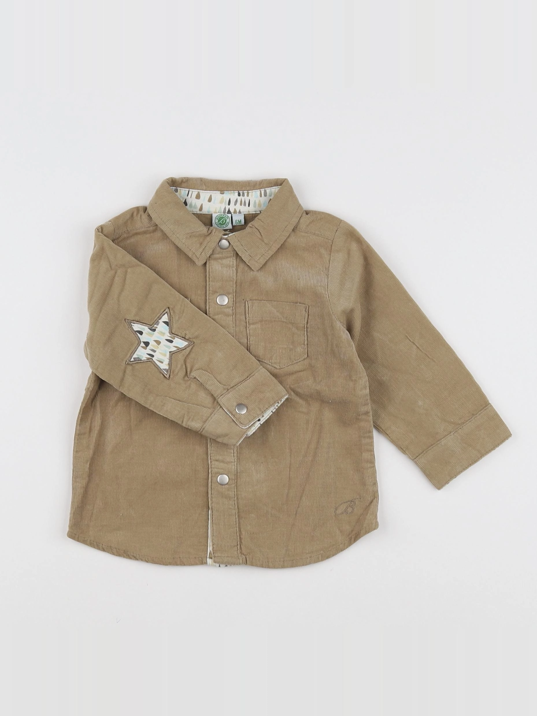 Bouchara - chemise marron - 6 mois