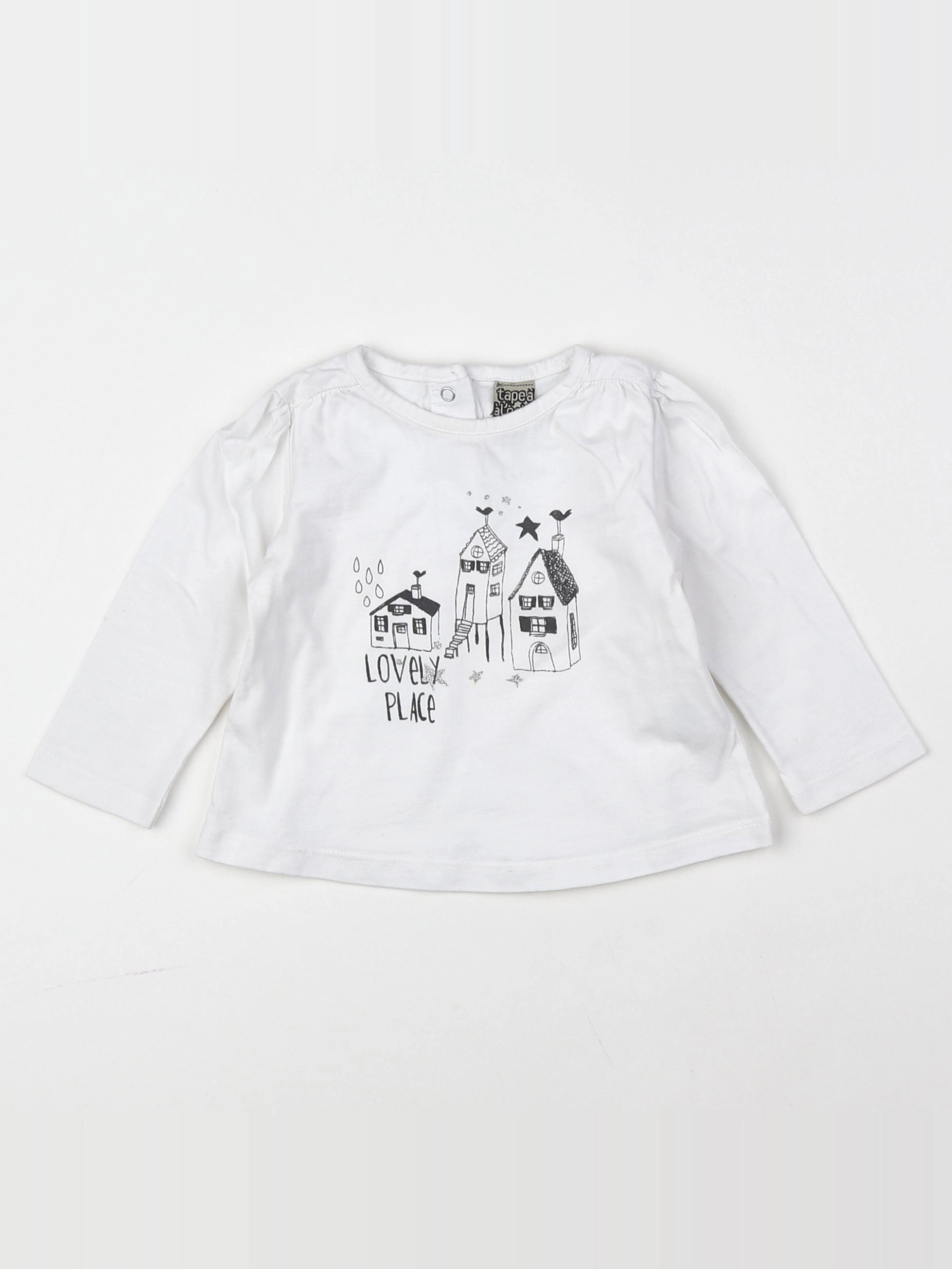 Tape à l'oeil - tee-shirt blanc - 9 mois