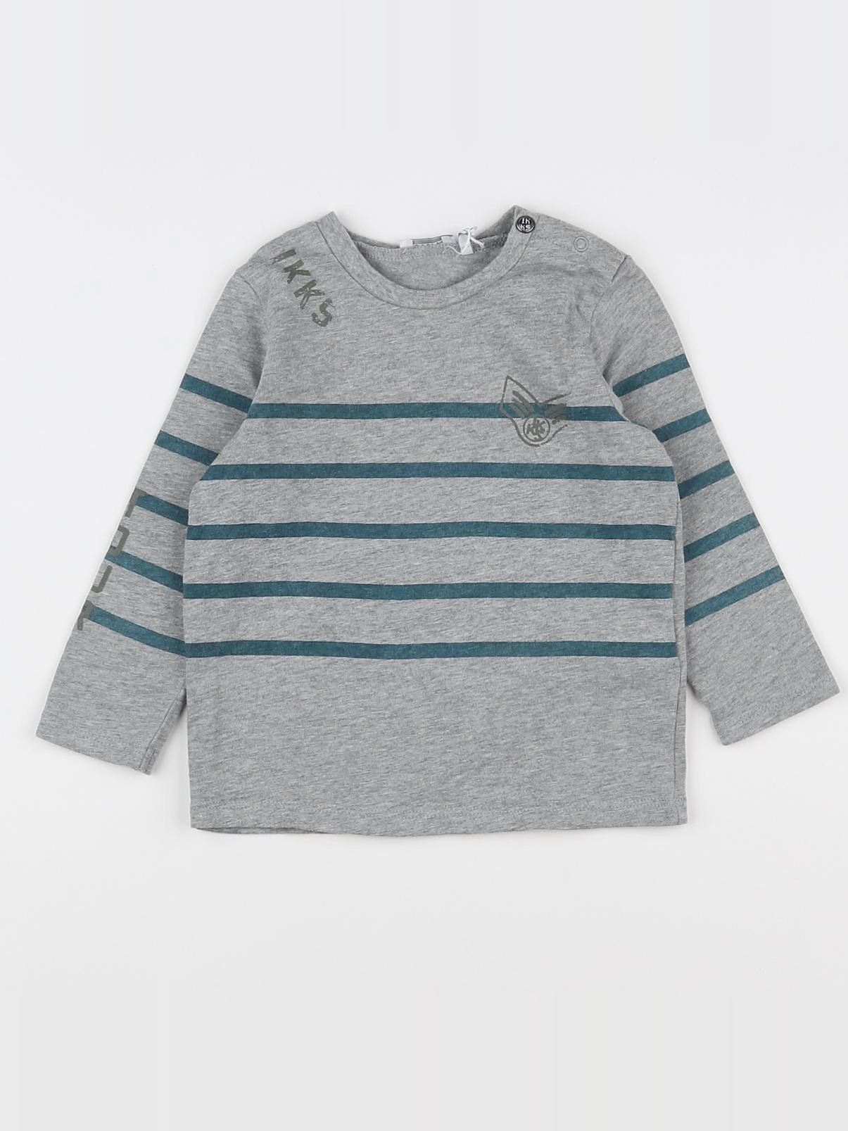 IKKS - tee-shirt gris - 12 mois