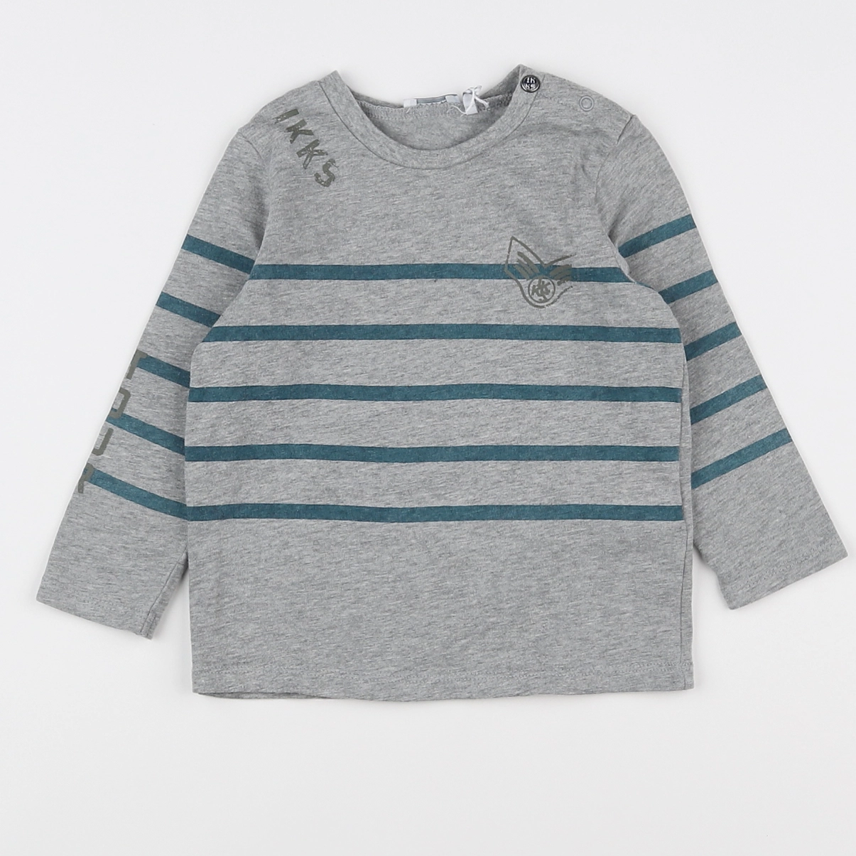 IKKS - tee-shirt gris - 12 mois