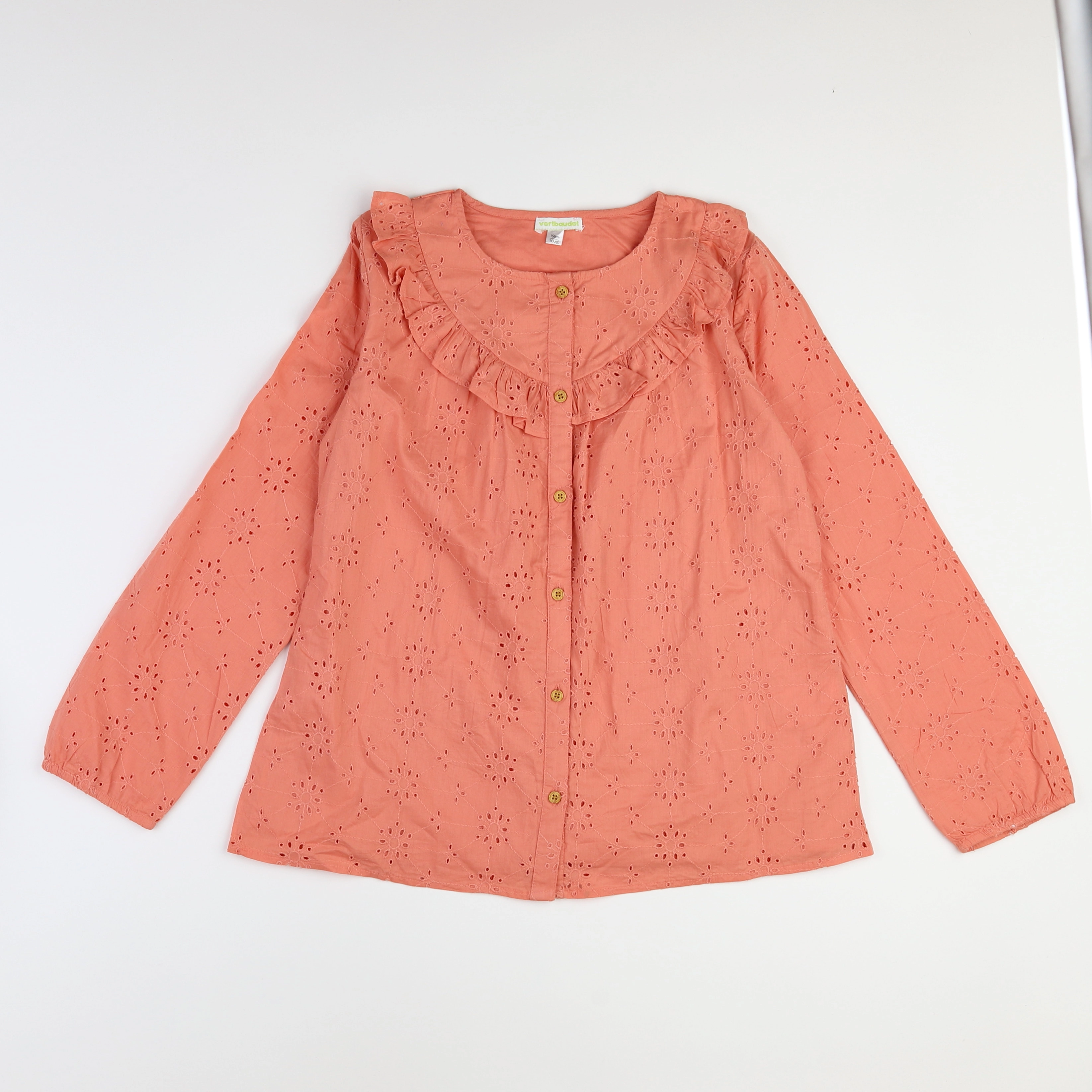 Vertbaudet - blouse orange - 14 ans