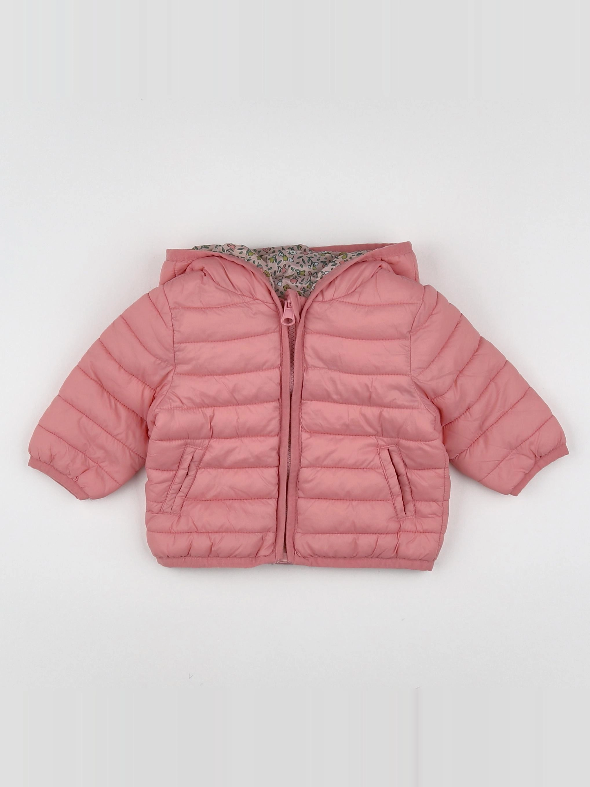 Vertbaudet - doudoune rose - 6 mois
