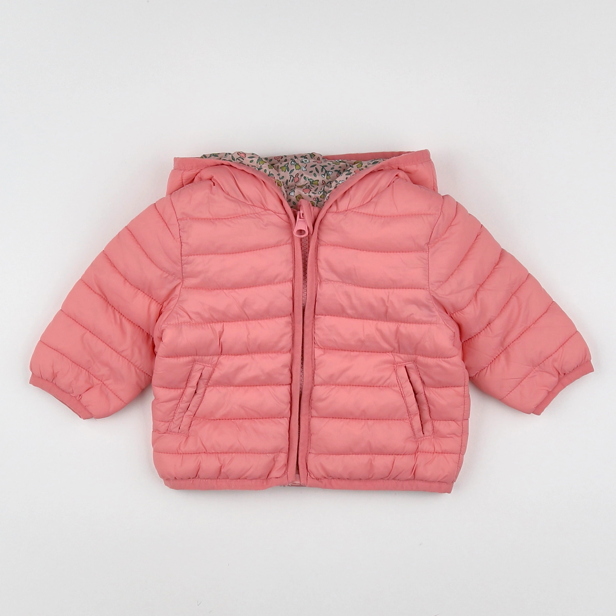 Vertbaudet - doudoune rose - 6 mois