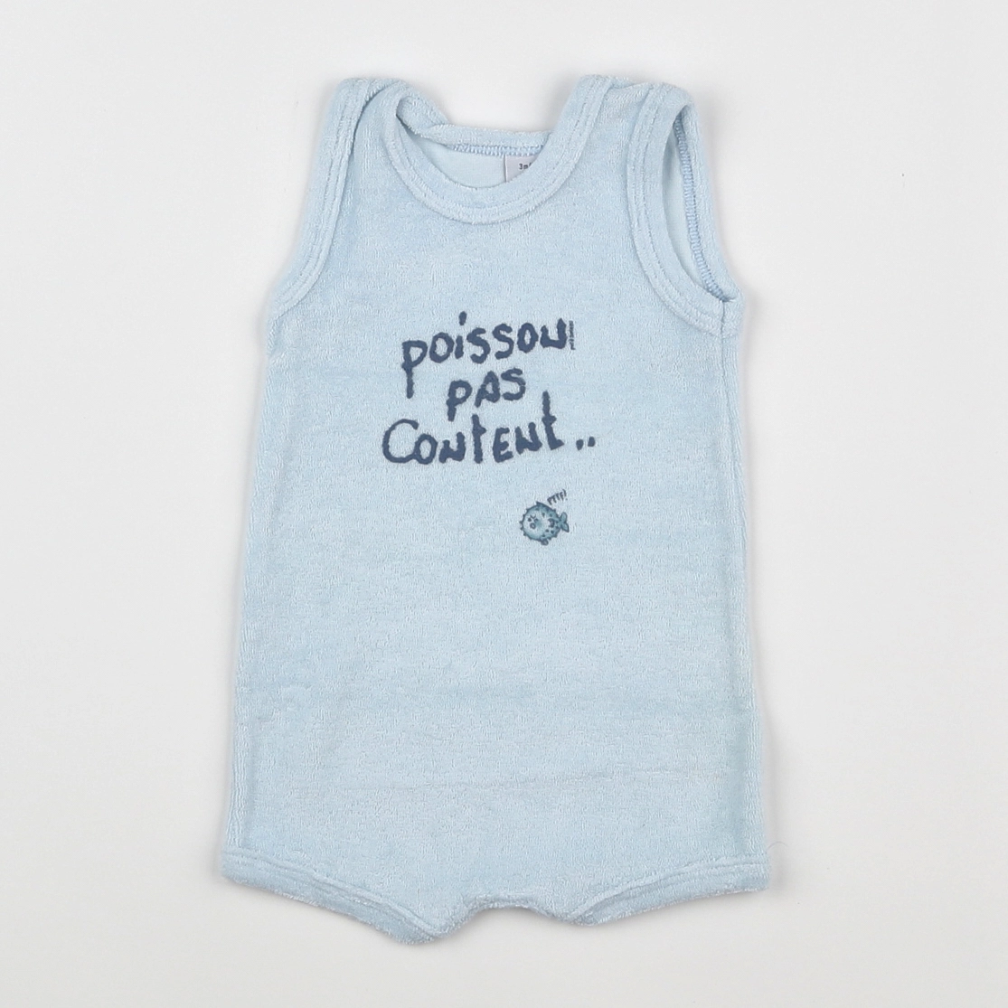 Petit Bateau - combinaison bleu - 3 mois