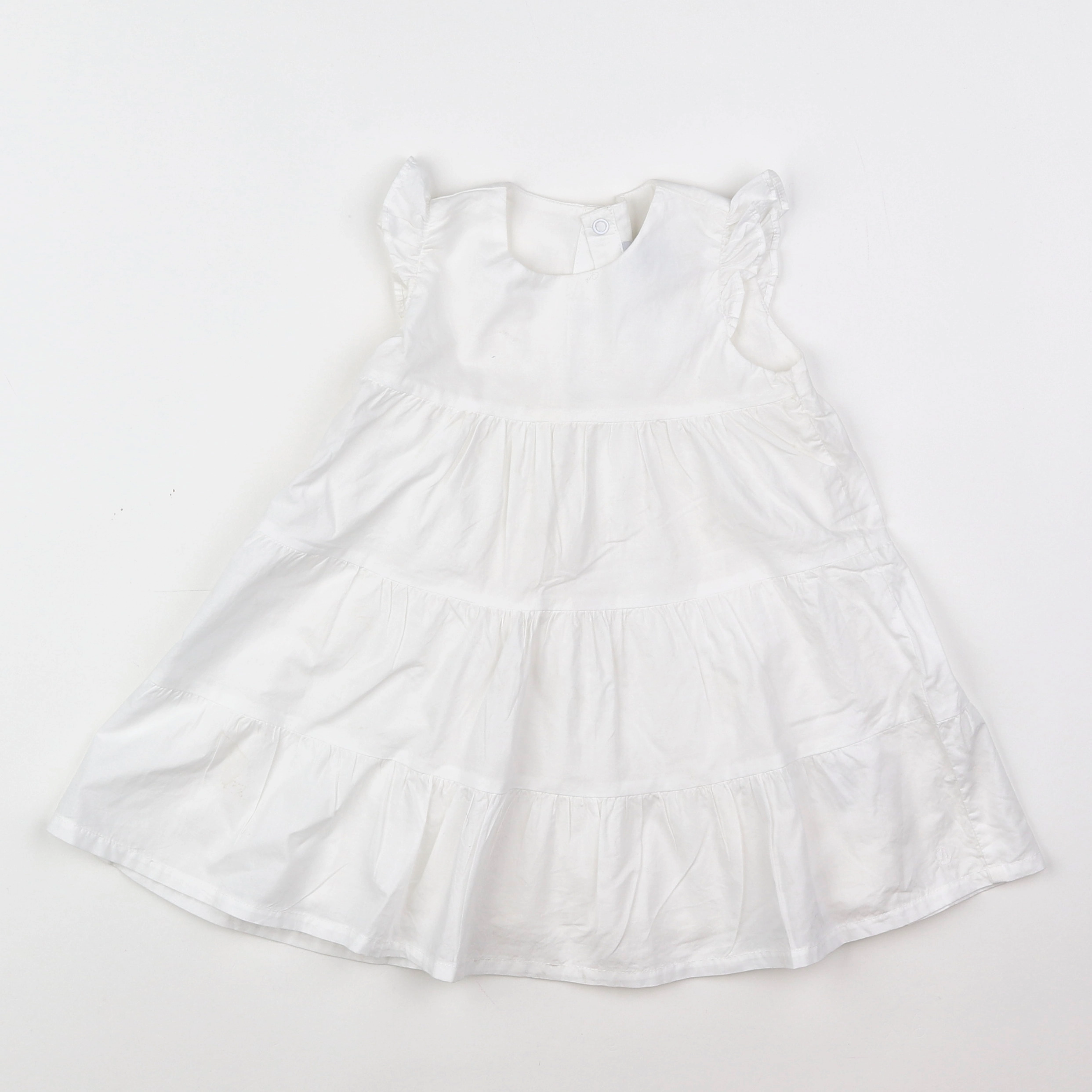 Petit Bateau - robe blanc - 18 mois